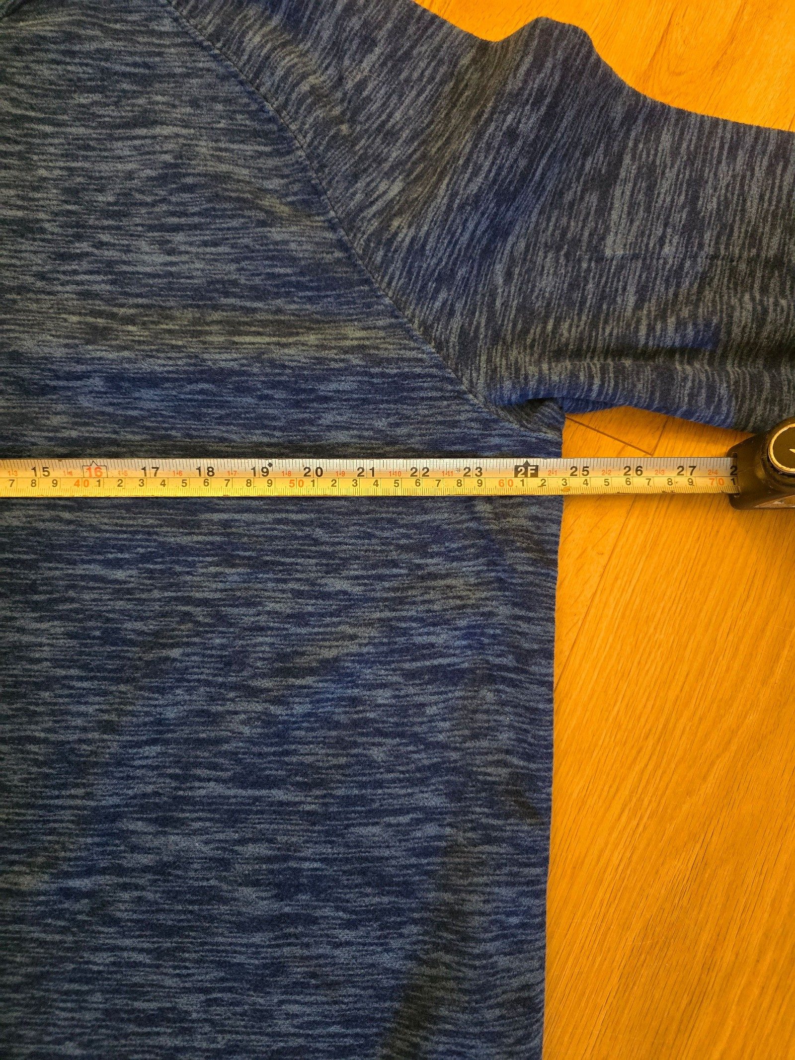 BNWT Mountain Warehouse Blue Marl 1/4 Zip Fleece XL image 5