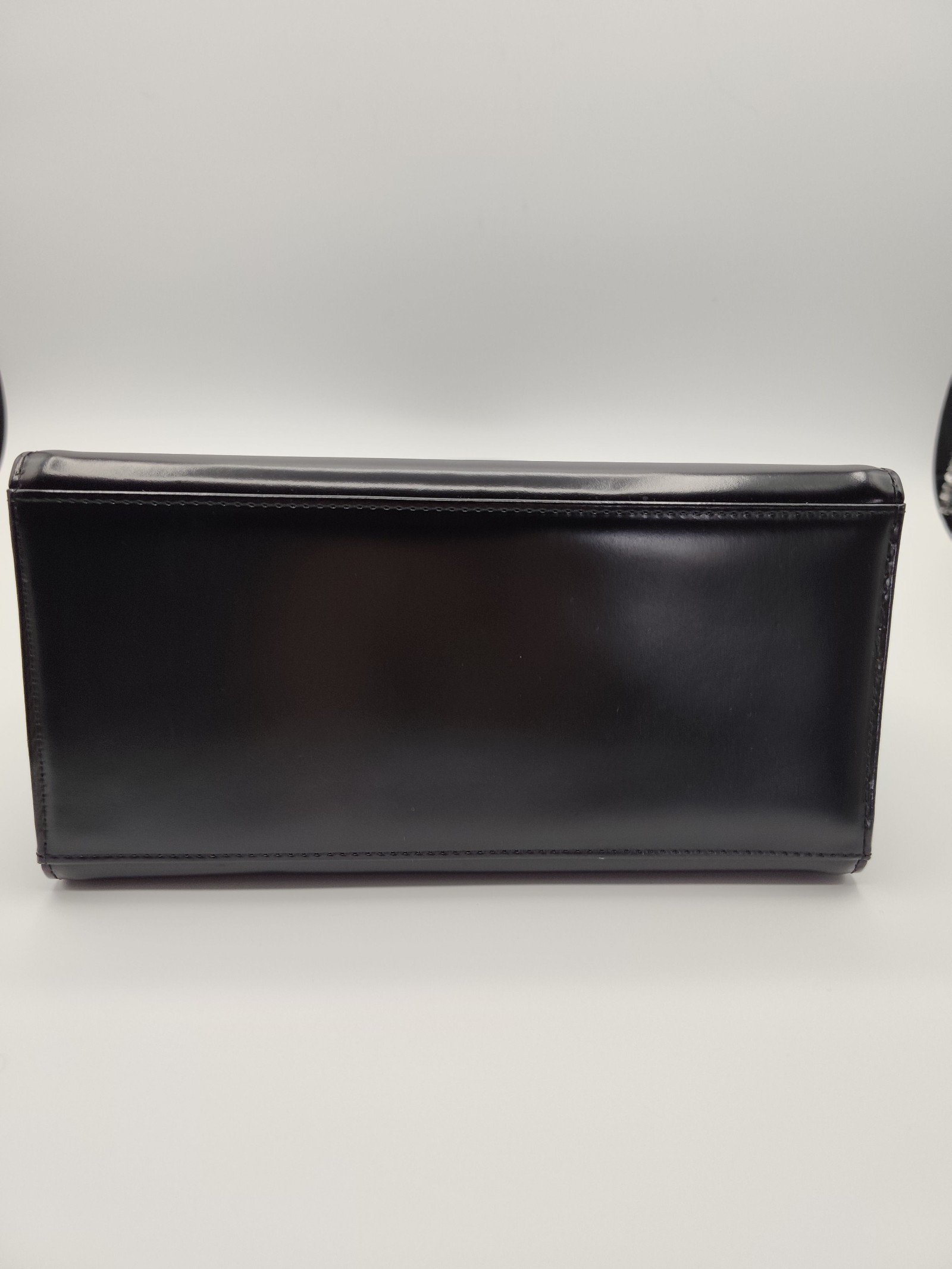 Katharine Hamnett Black Structured Leather Handbag image 10