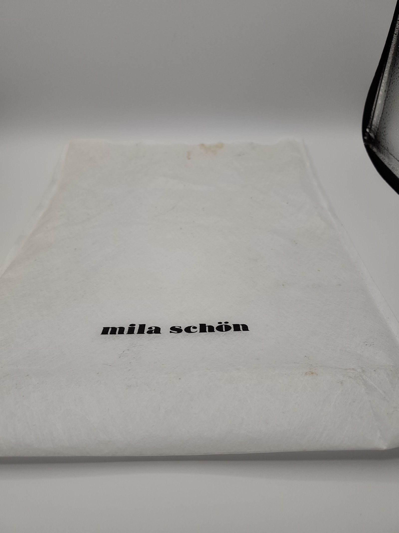 Mila Schön Black Structured Tote Handbag image 3
