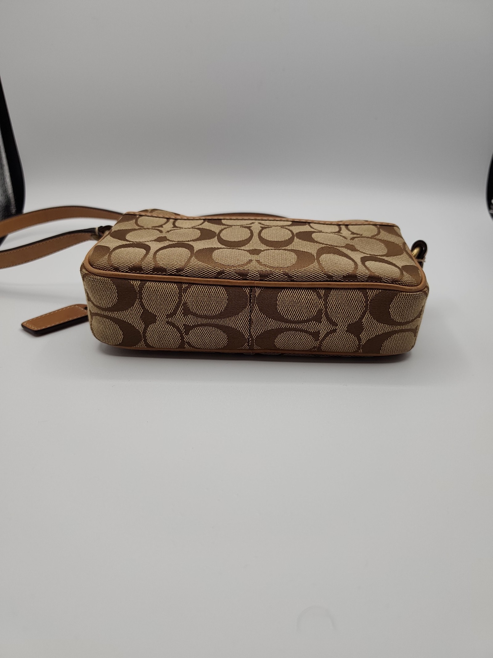 Coach Brown & Beige Signature Crossbody Bag Other image 5