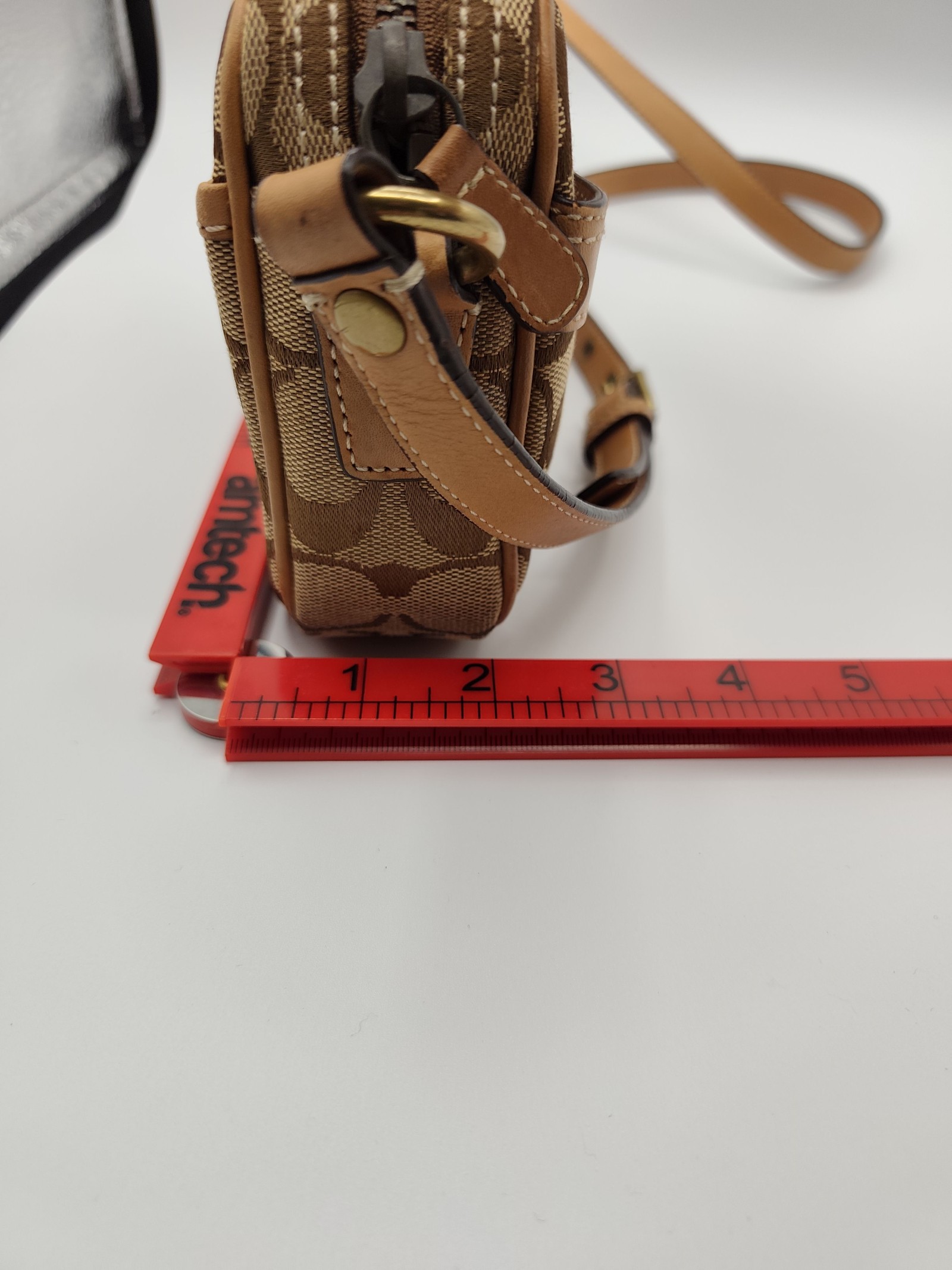 Coach Brown & Beige Signature Crossbody Bag Other image 8