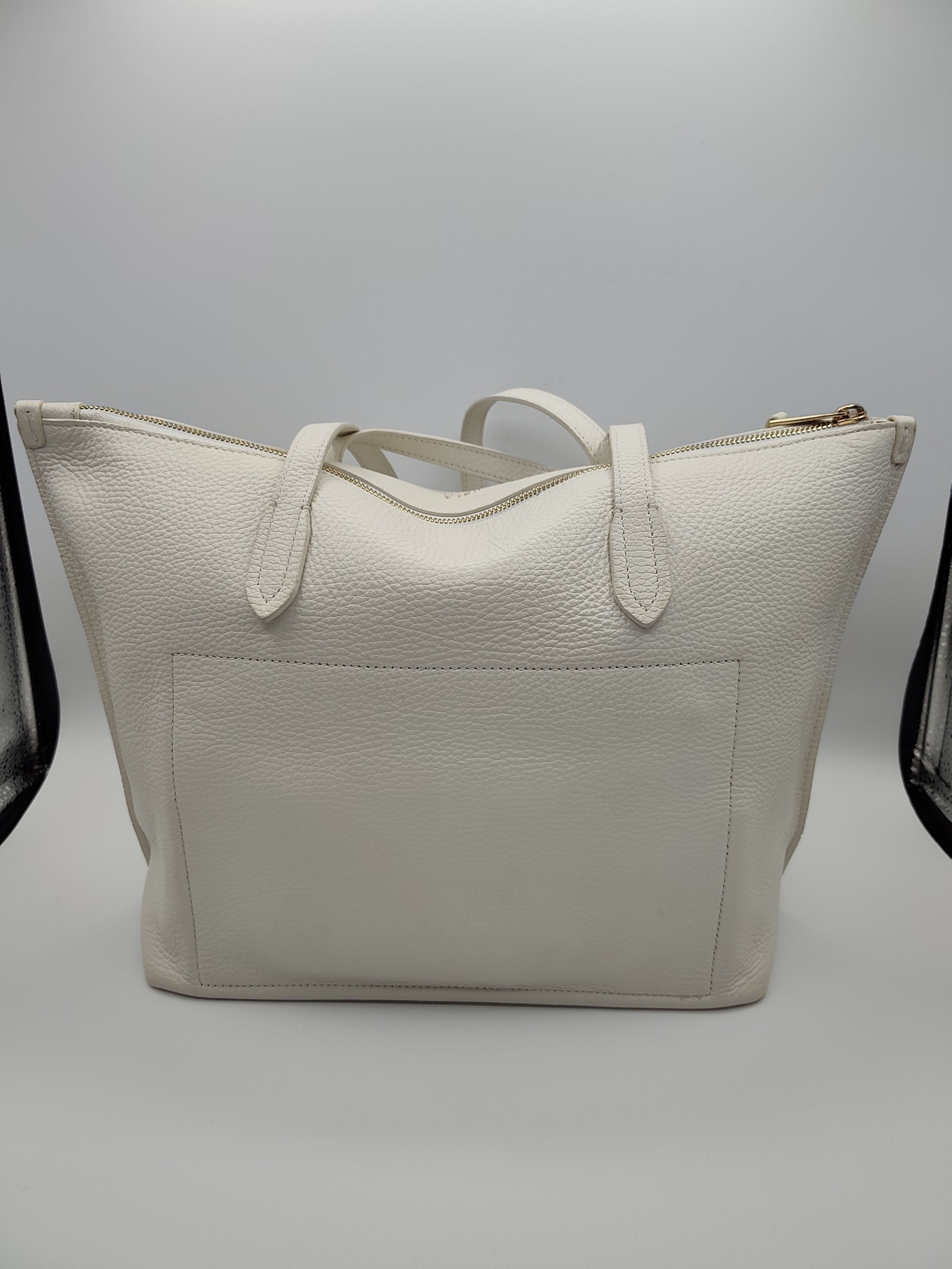 Furla White Leather Tote Bag Genuine Leather image 5