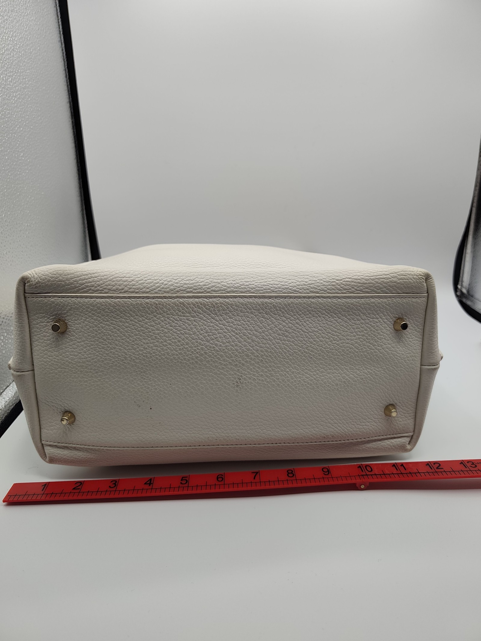 Furla White Leather Tote Bag Genuine Leather image 9