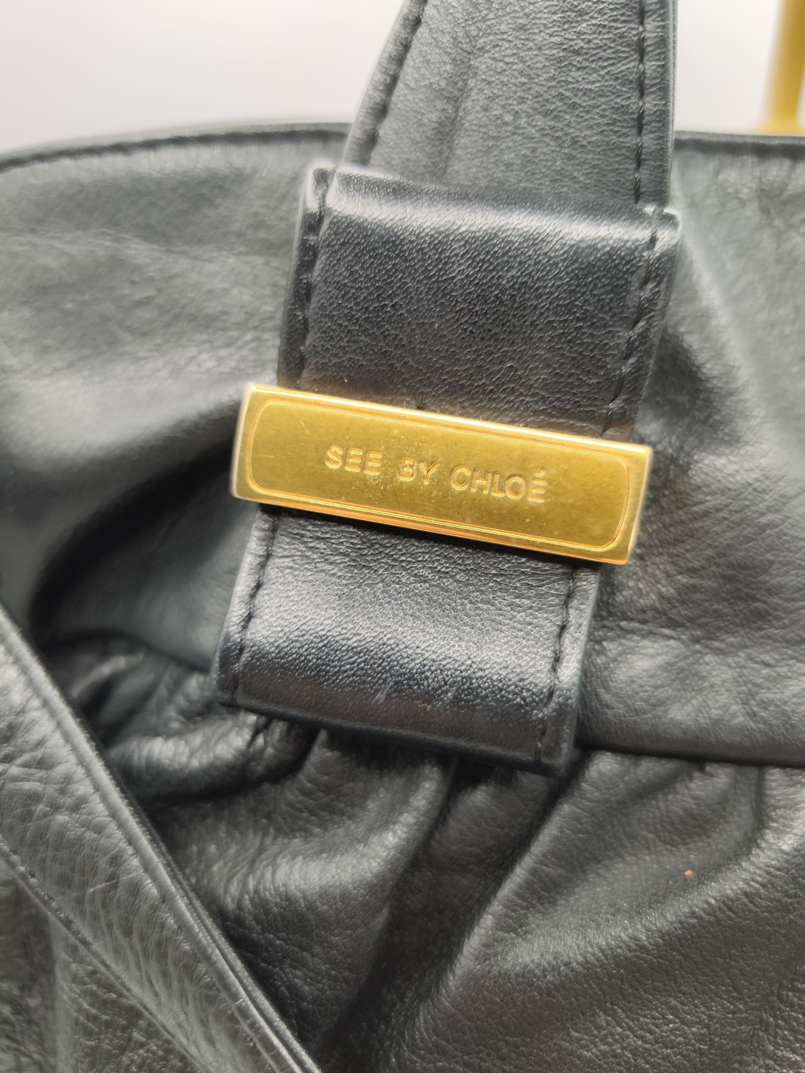 See by Chloé Black Leather Tote Bag image 2