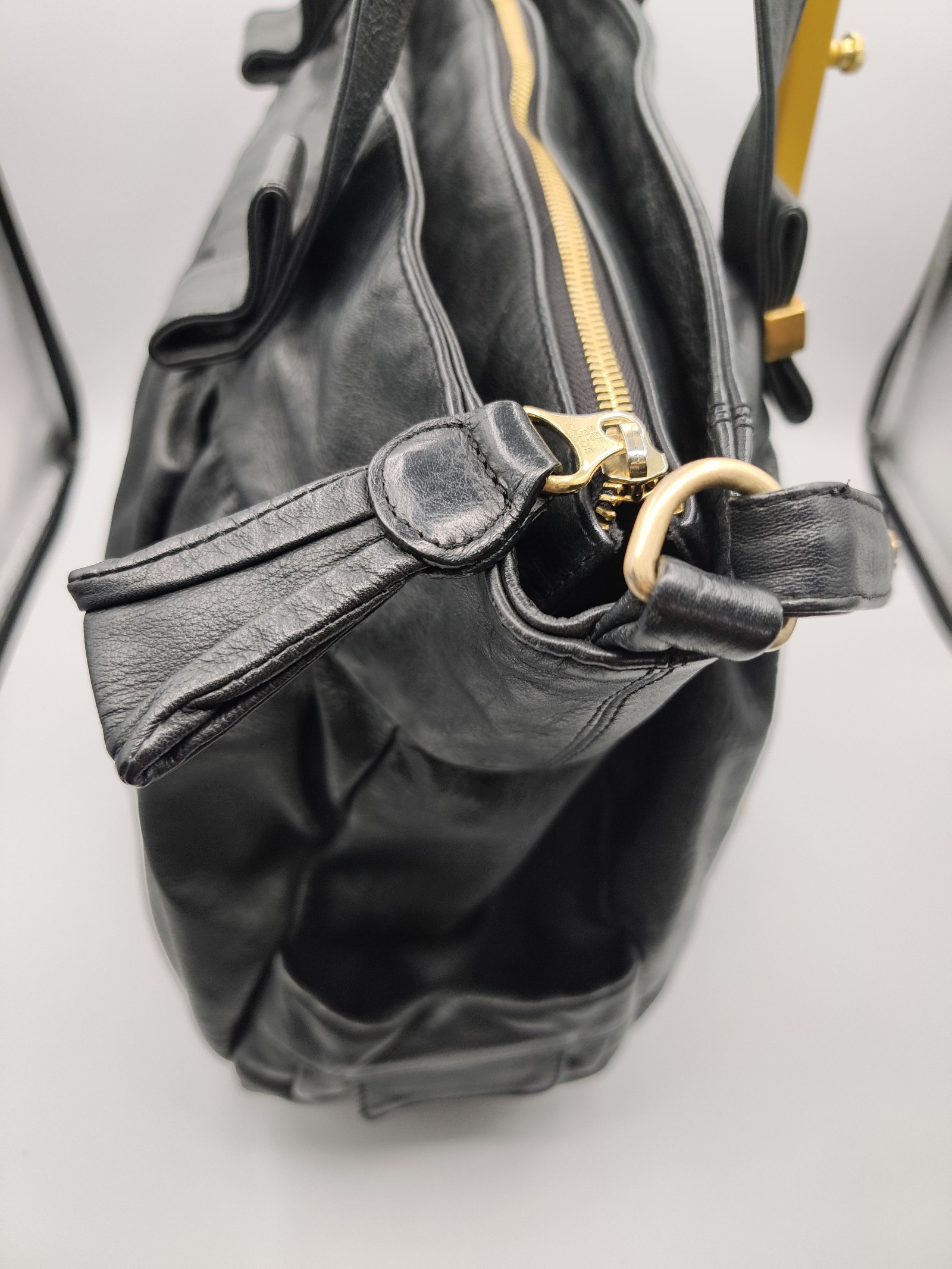 See by Chloé Black Leather Tote Bag image 7