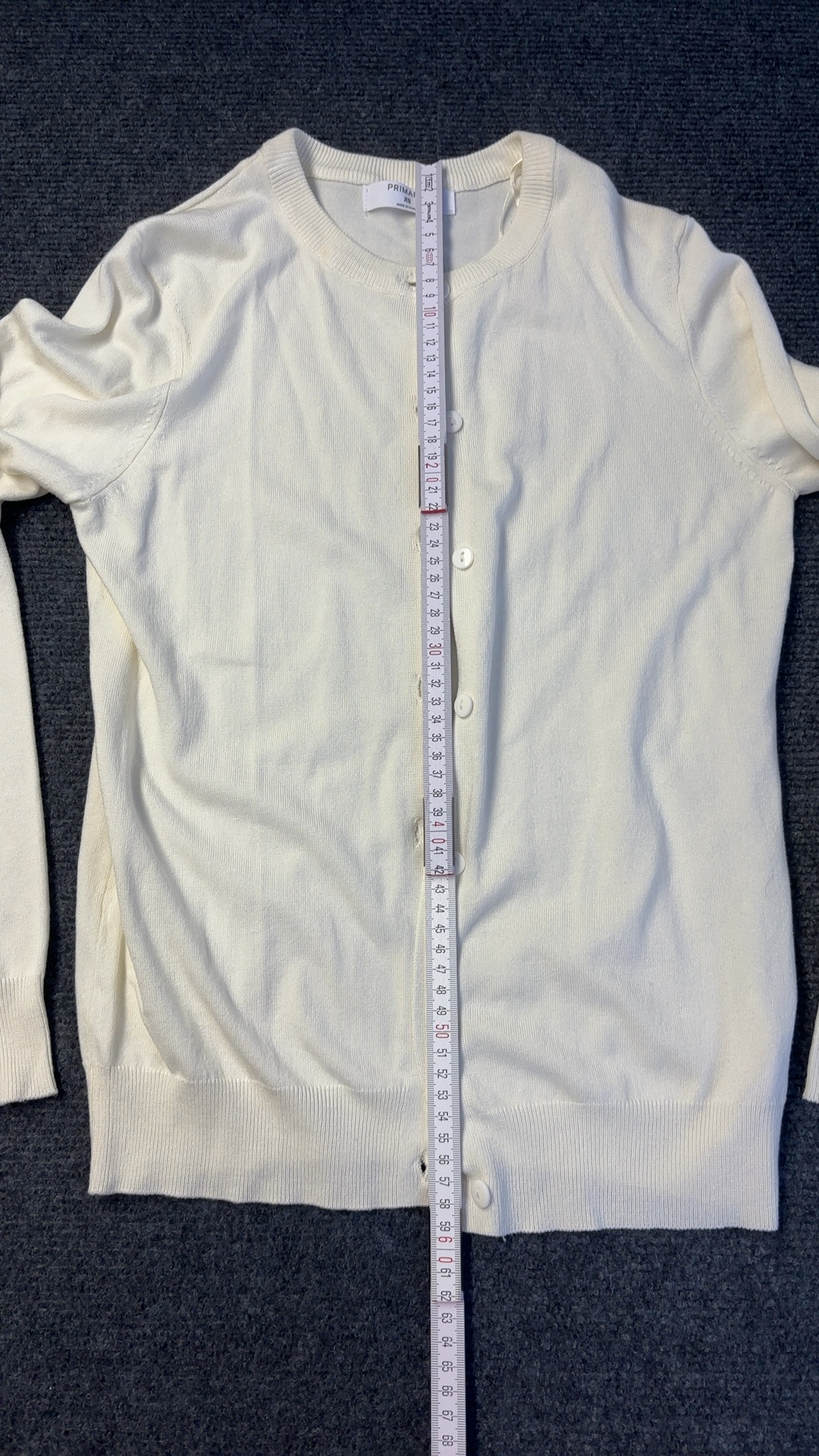 Primark Cream Cotton Blend Cardigan XS Soft Knitwear image 5