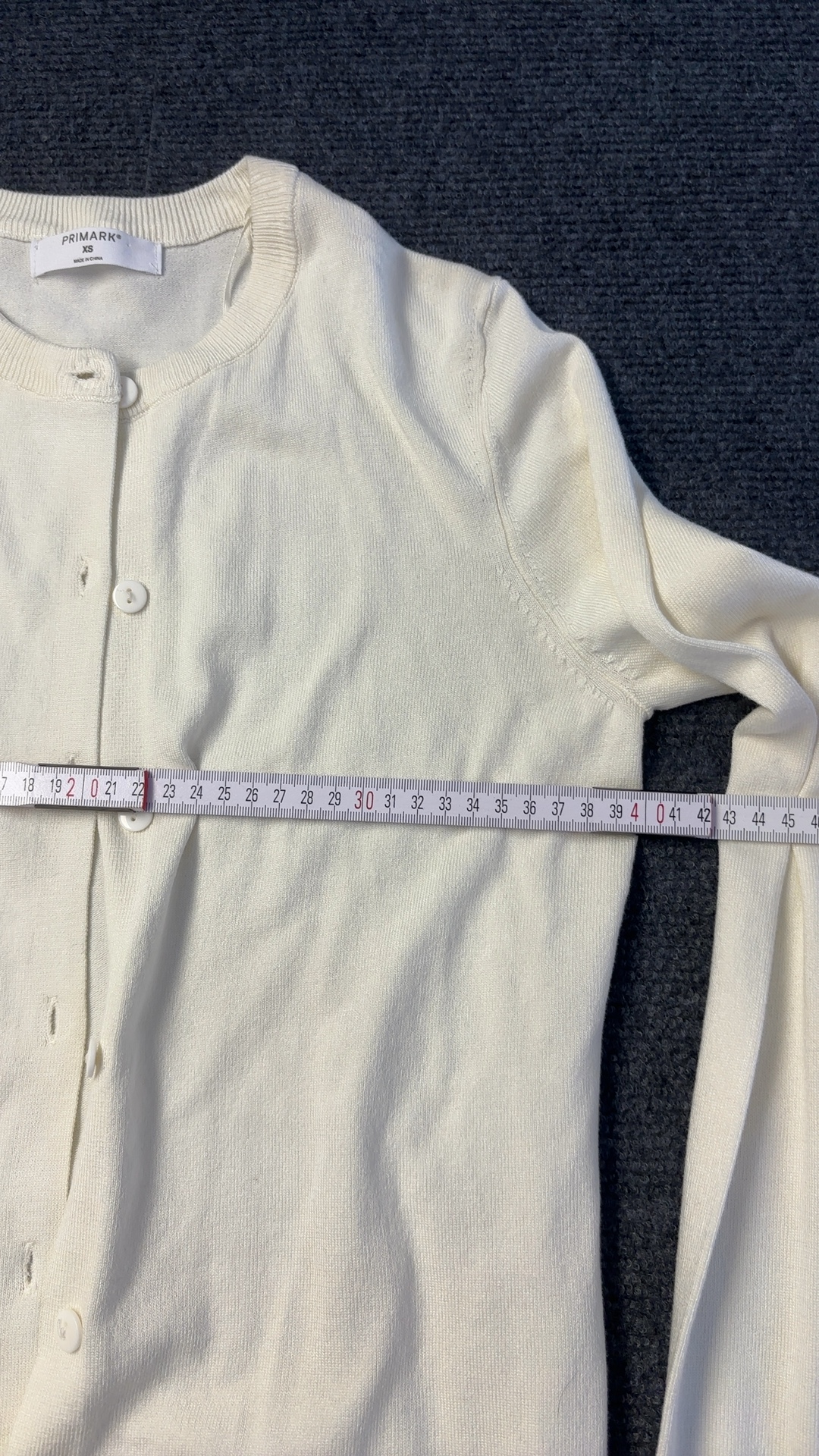 Primark Cream Cotton Blend Cardigan XS Soft Knitwear image 6