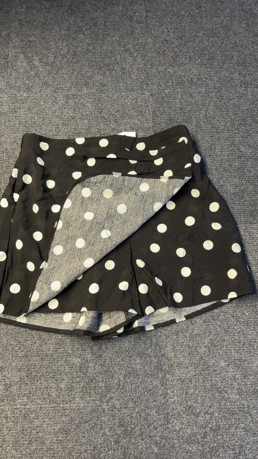 Primark Black & White Polka Dot Skort Small S brand new with tags image 3