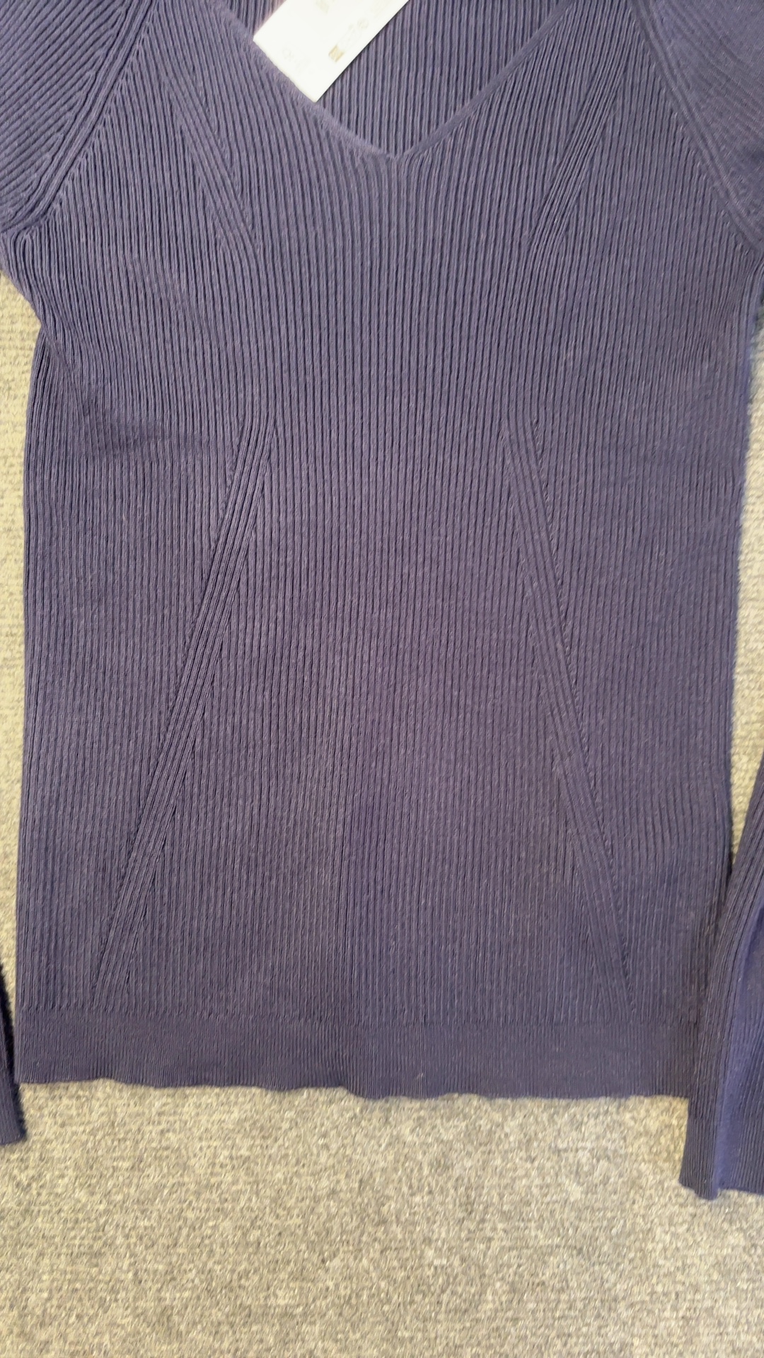 Primark Navy Ribbed V-Neck Sweater Medium brand new with tags image 4
