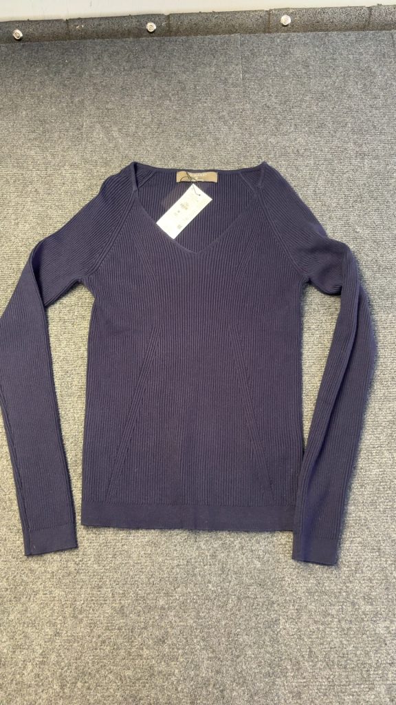 Primark Navy Ribbed V-Neck Sweater Medium brand new with tags