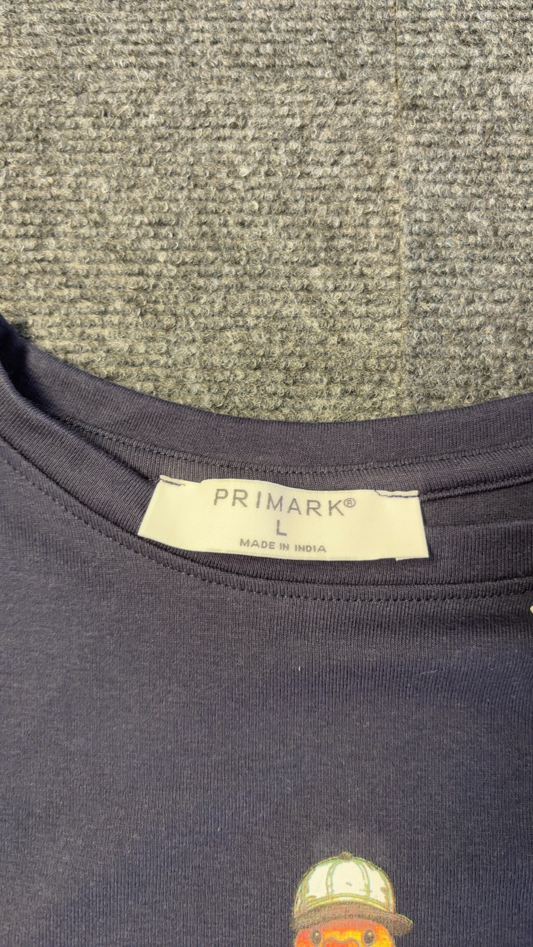Primark Navy Lucky Duck Print T-Shirt Large Cotton brand new with tags image 4