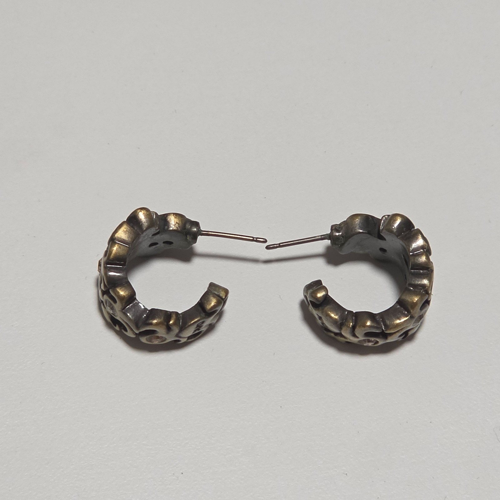Dyrberg kern Hoop Earrings with Crystals image 2