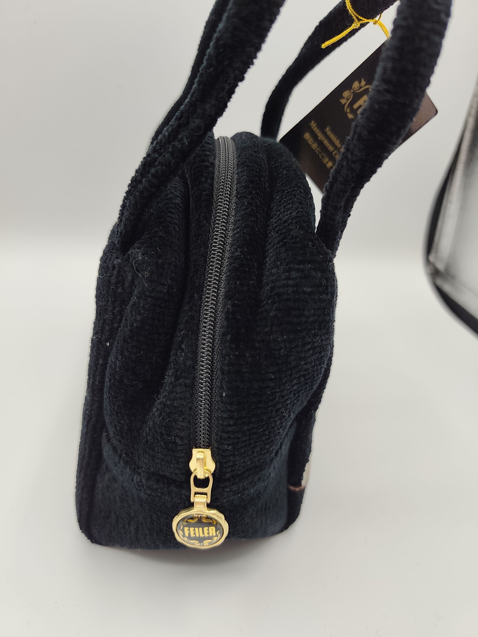 Feiler Black Floral Embroidered Mini Handbag Other image 3