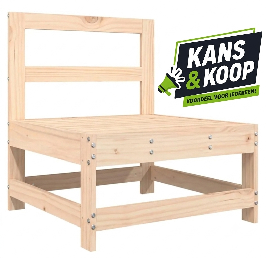 Houten tuinstoel / loungemodule vidaXL 60x60 cm – NIEUW image 2