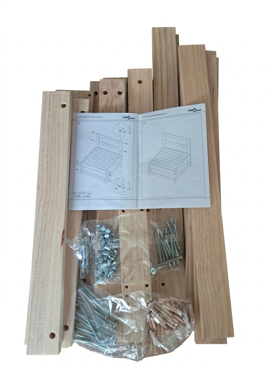 Houten tuinstoel / loungemodule vidaXL 60x60 cm – NIEUW image 3