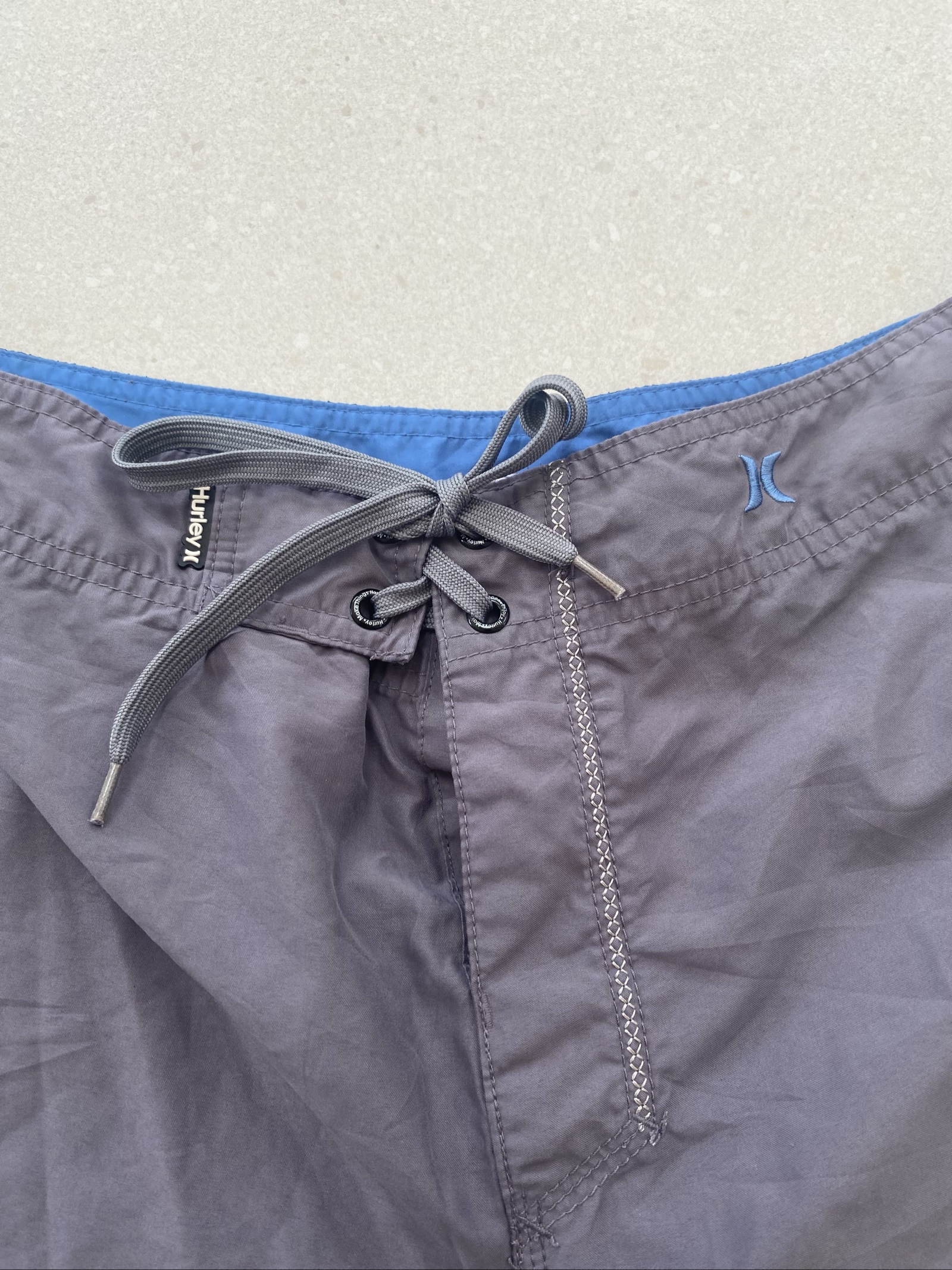 Hurley Grey & Black & White Board Shorts Medium Quick Dry image 4