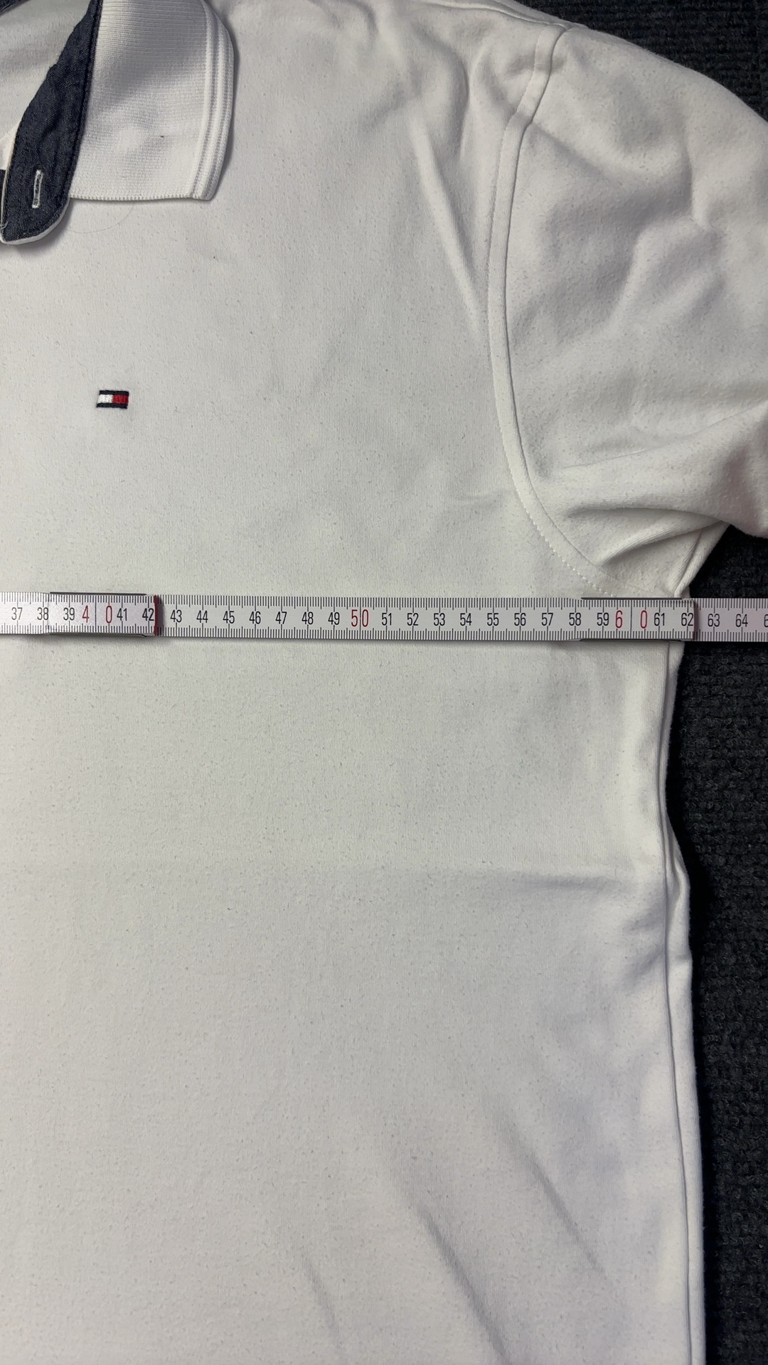 Tommy Hilfiger White Polo Shirt XL Cotton Classic Fit image 5