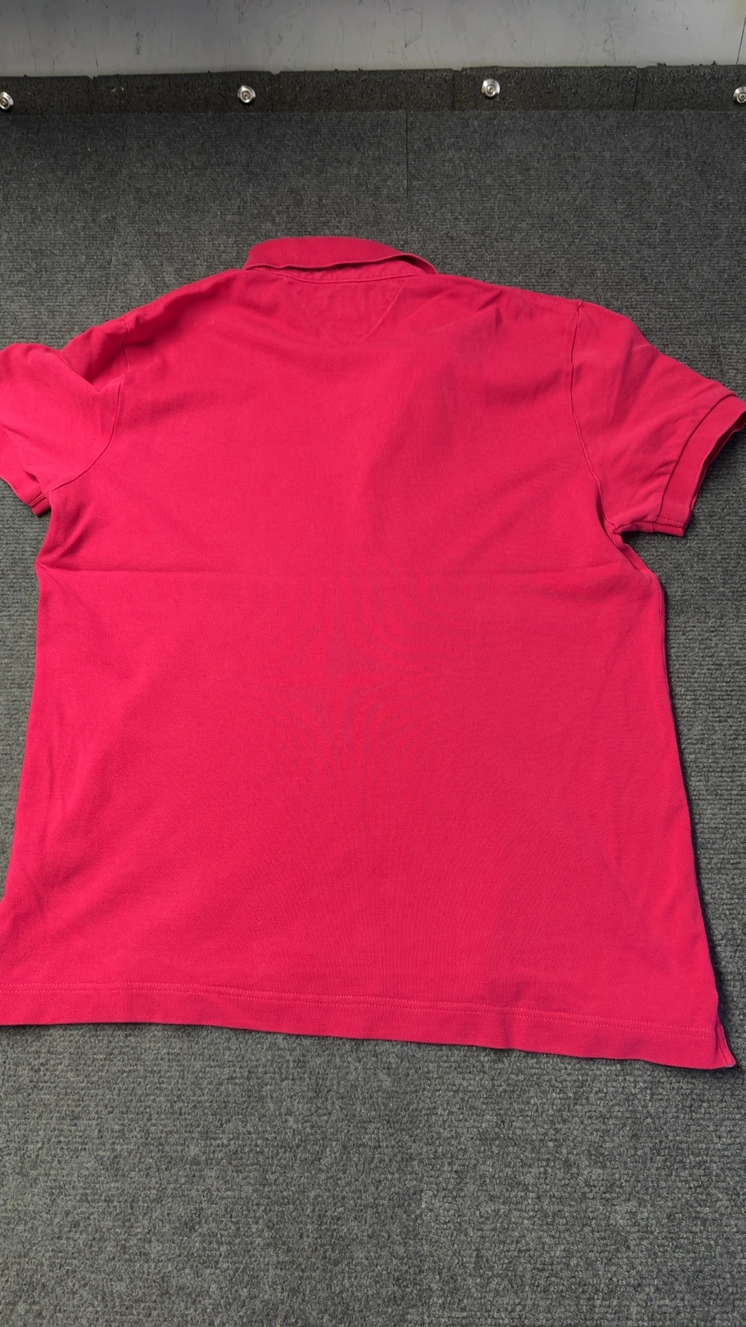 Tommy Hilfiger Pink Custom Fit Polo Shirt Large Chest 42 cm Length 70 cm