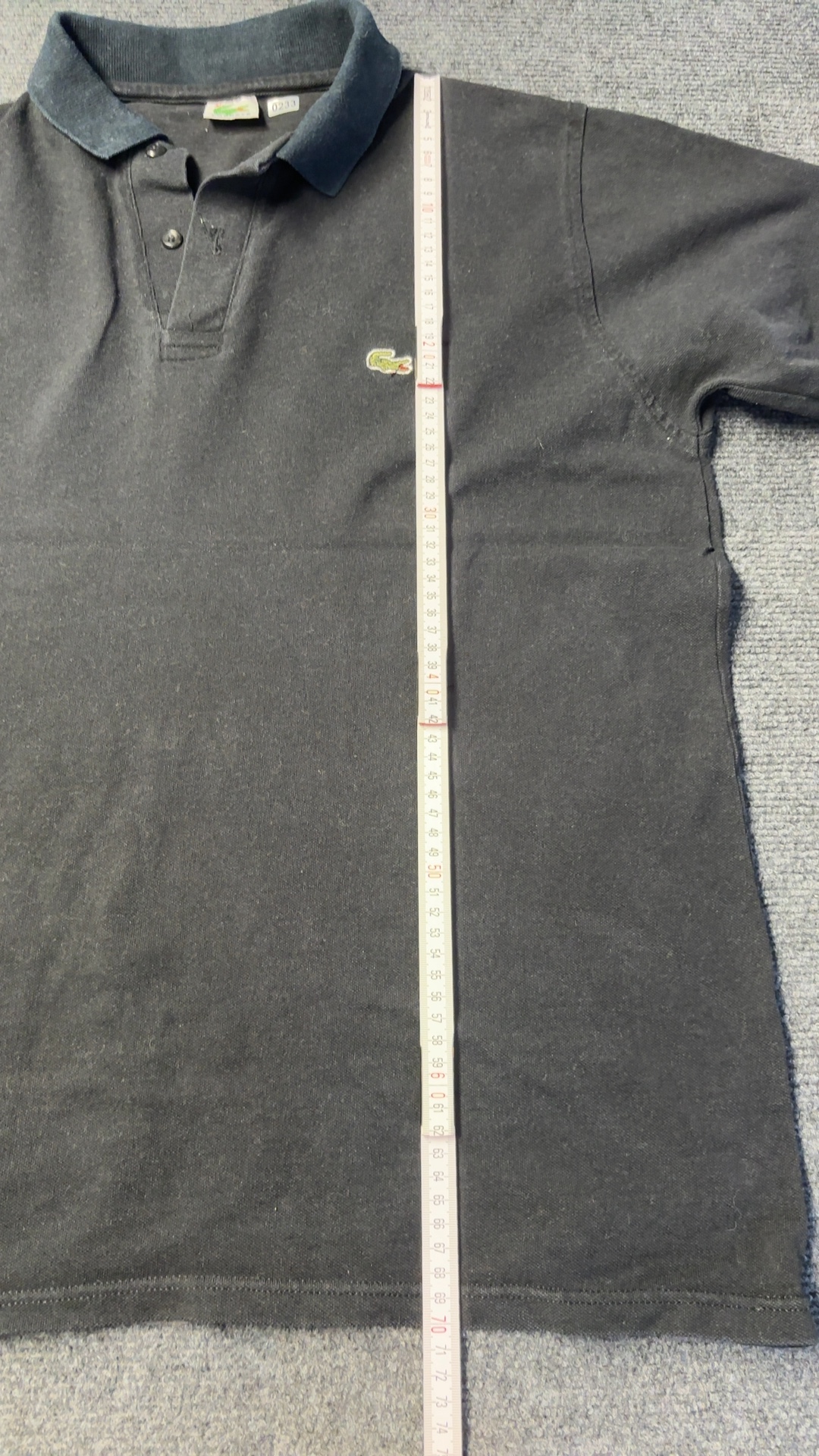 Lacoste Black Polo Shirt Large Cotton Classic image 2