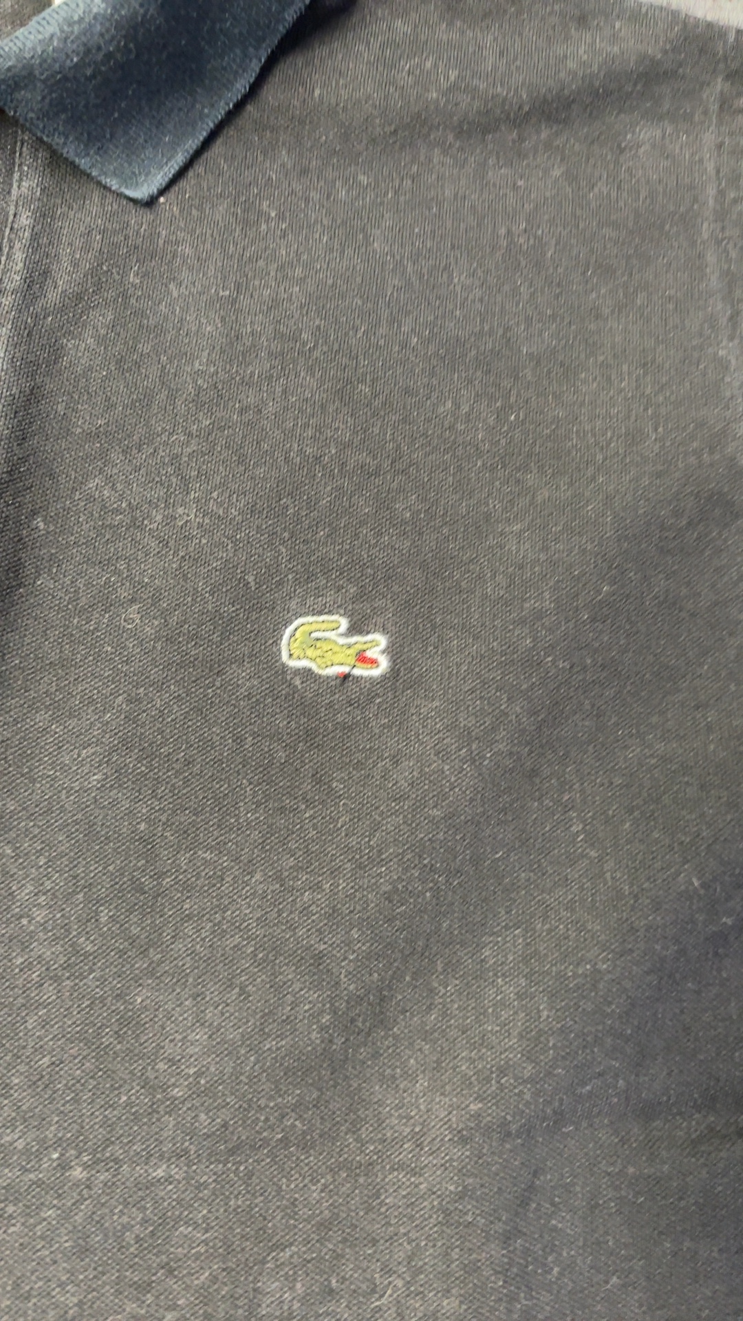 Lacoste Black Polo Shirt Large Cotton Classic image 5