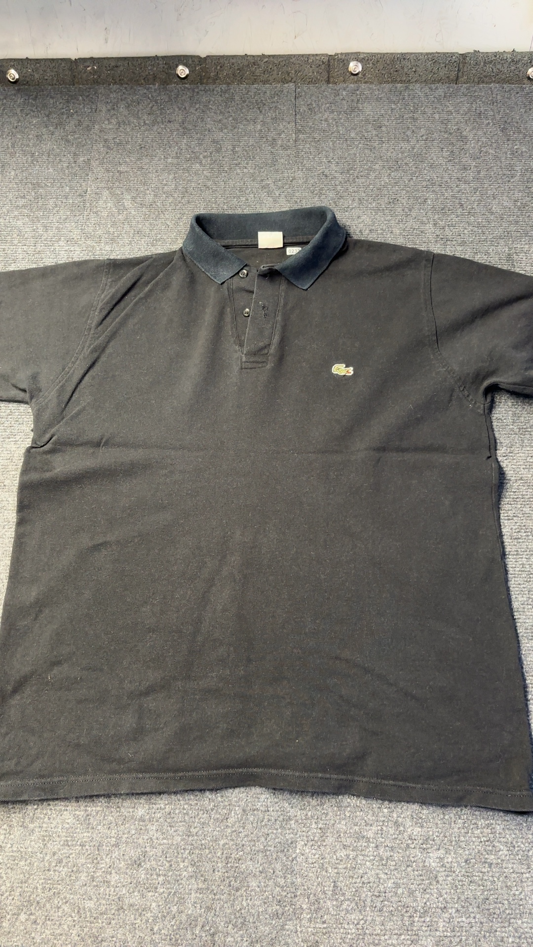 Lacoste Black Polo Shirt Large Cotton Classic image 6