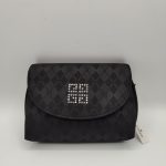 Givenchy Black Crystal Logo Pouch Bag Other