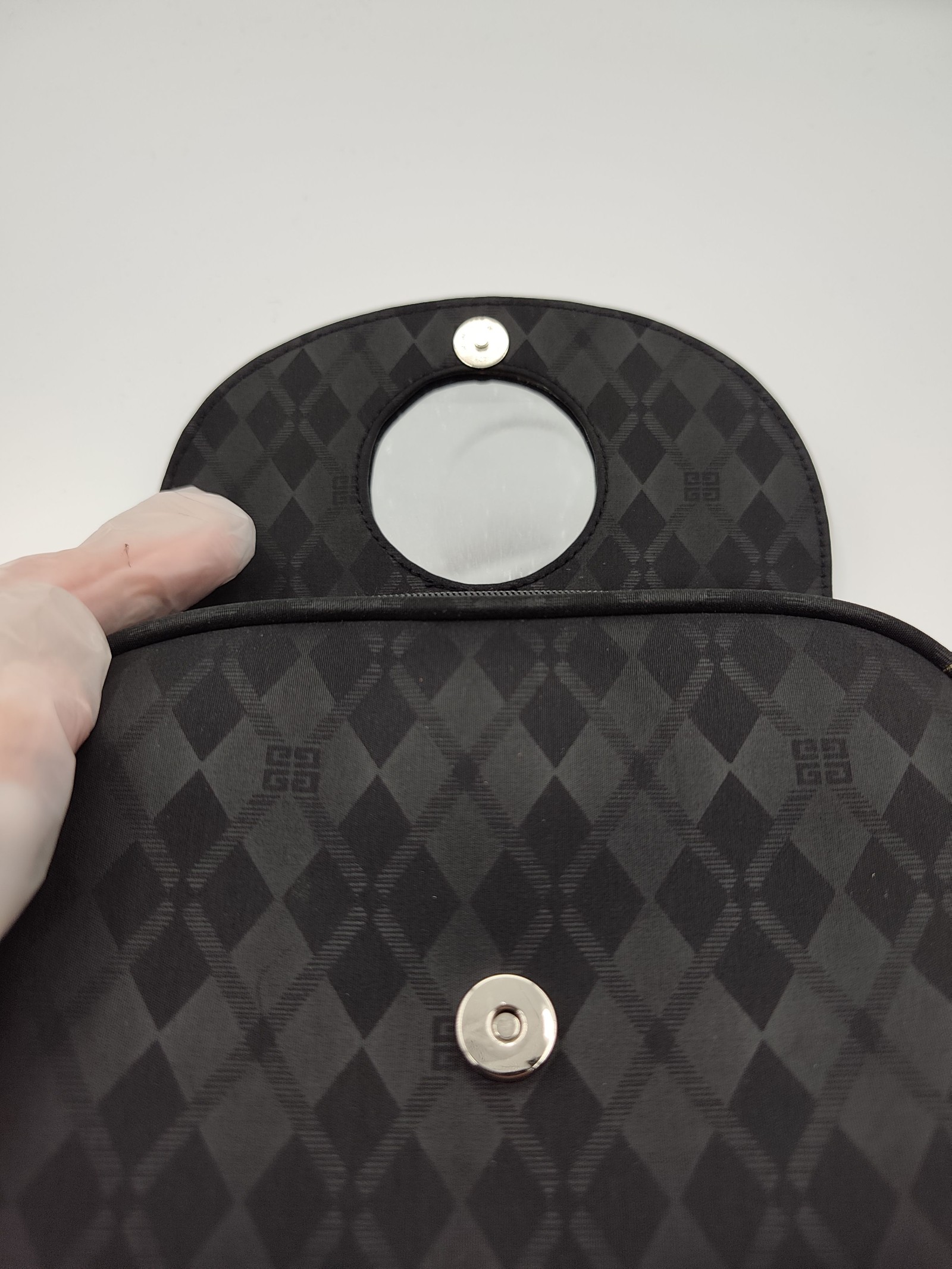 Givenchy Black Crystal Logo Pouch Bag Other image 7
