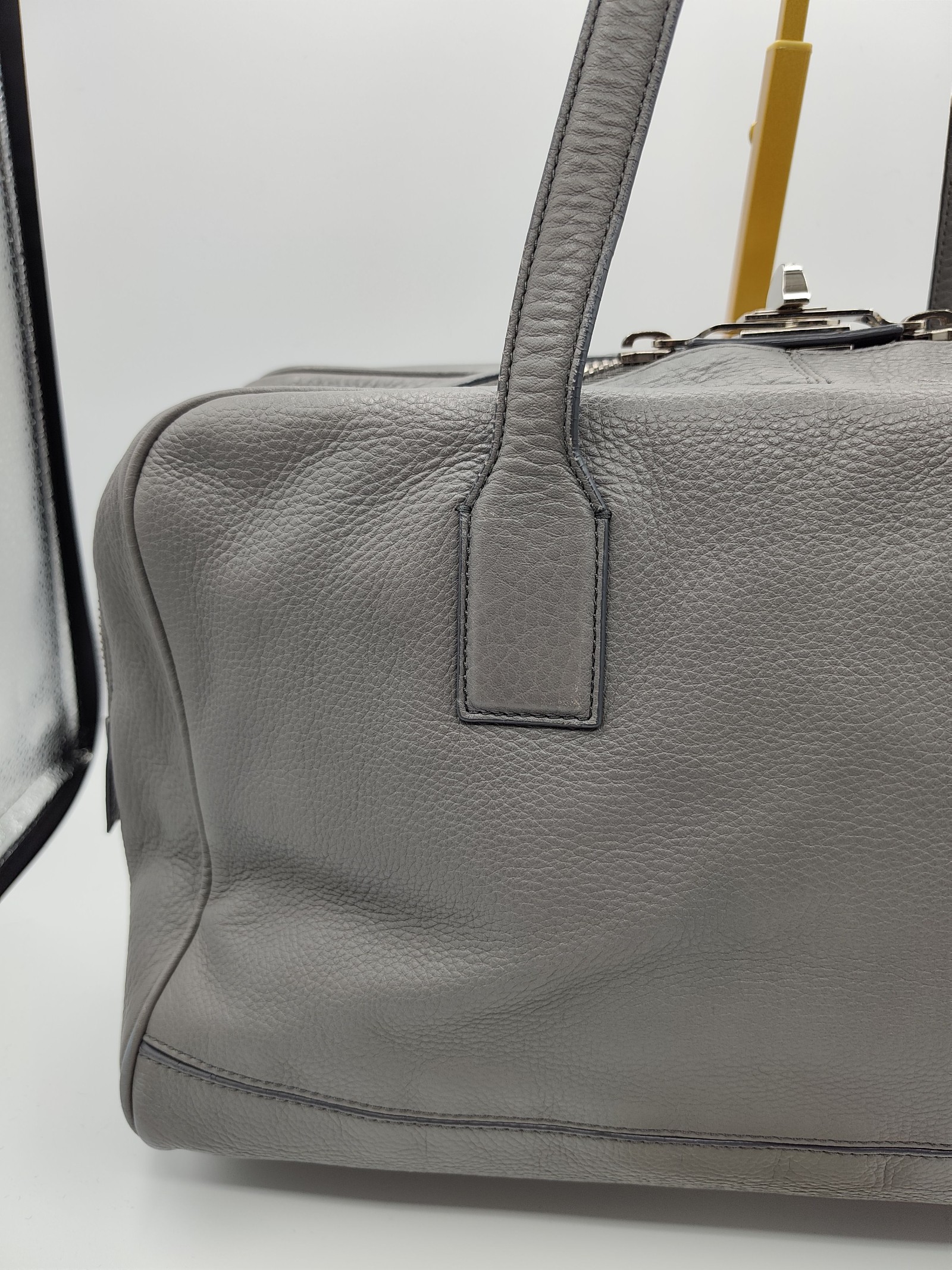 MaxMara Grey Leather Tote Shoulder Bag Other image 3