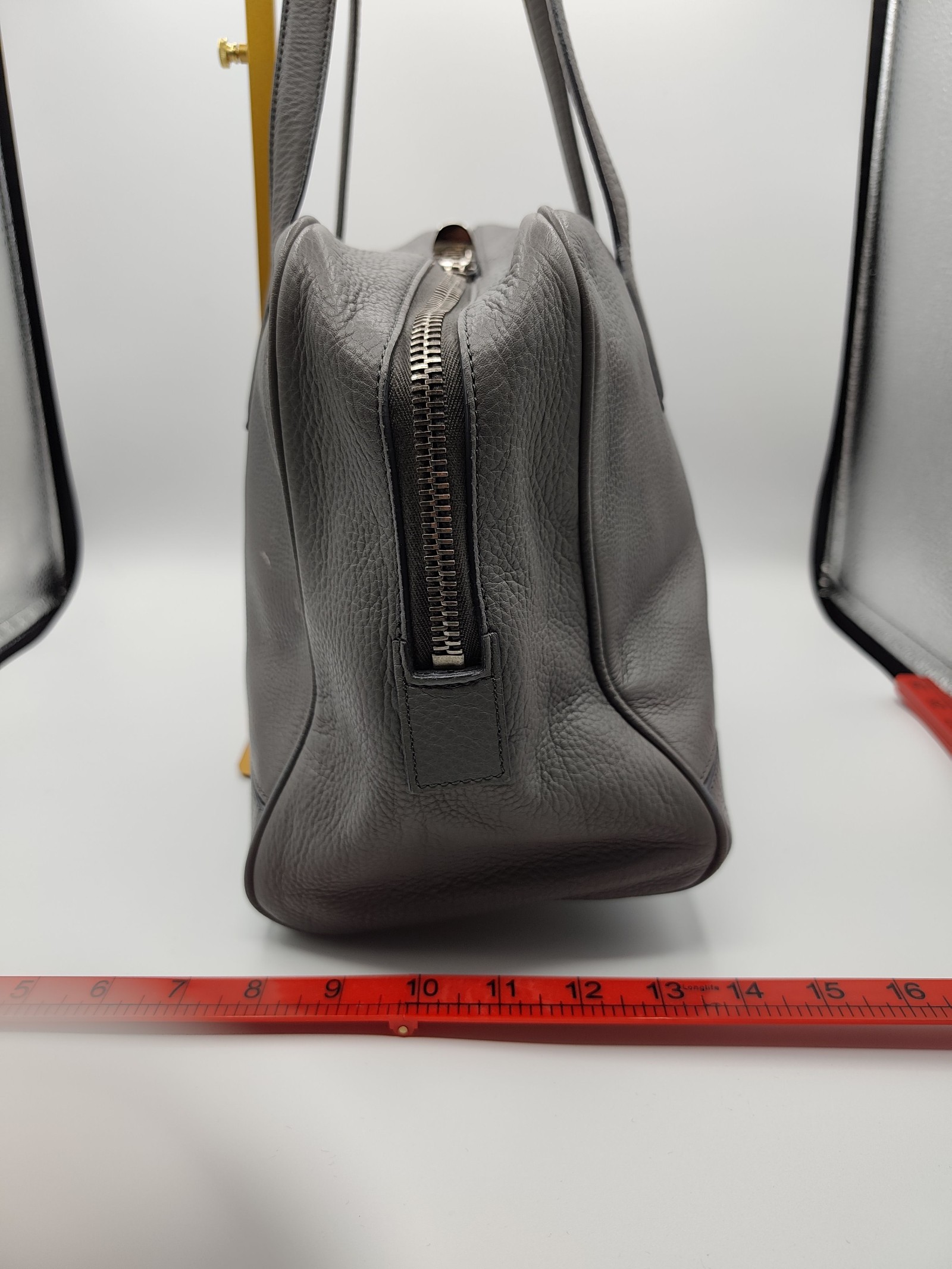MaxMara Grey Leather Tote Shoulder Bag Other image 5