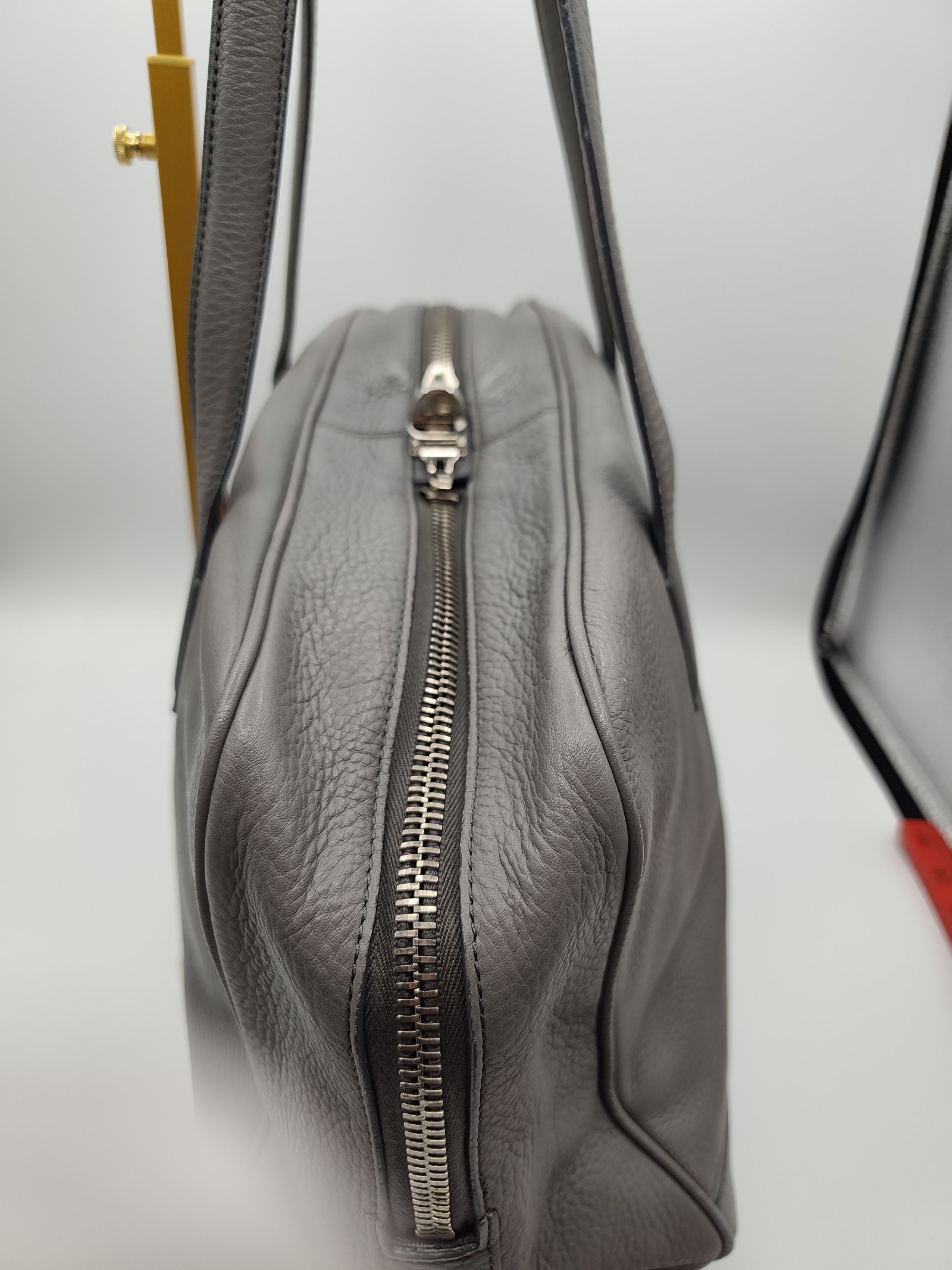 MaxMara Grey Leather Tote Shoulder Bag Other image 6