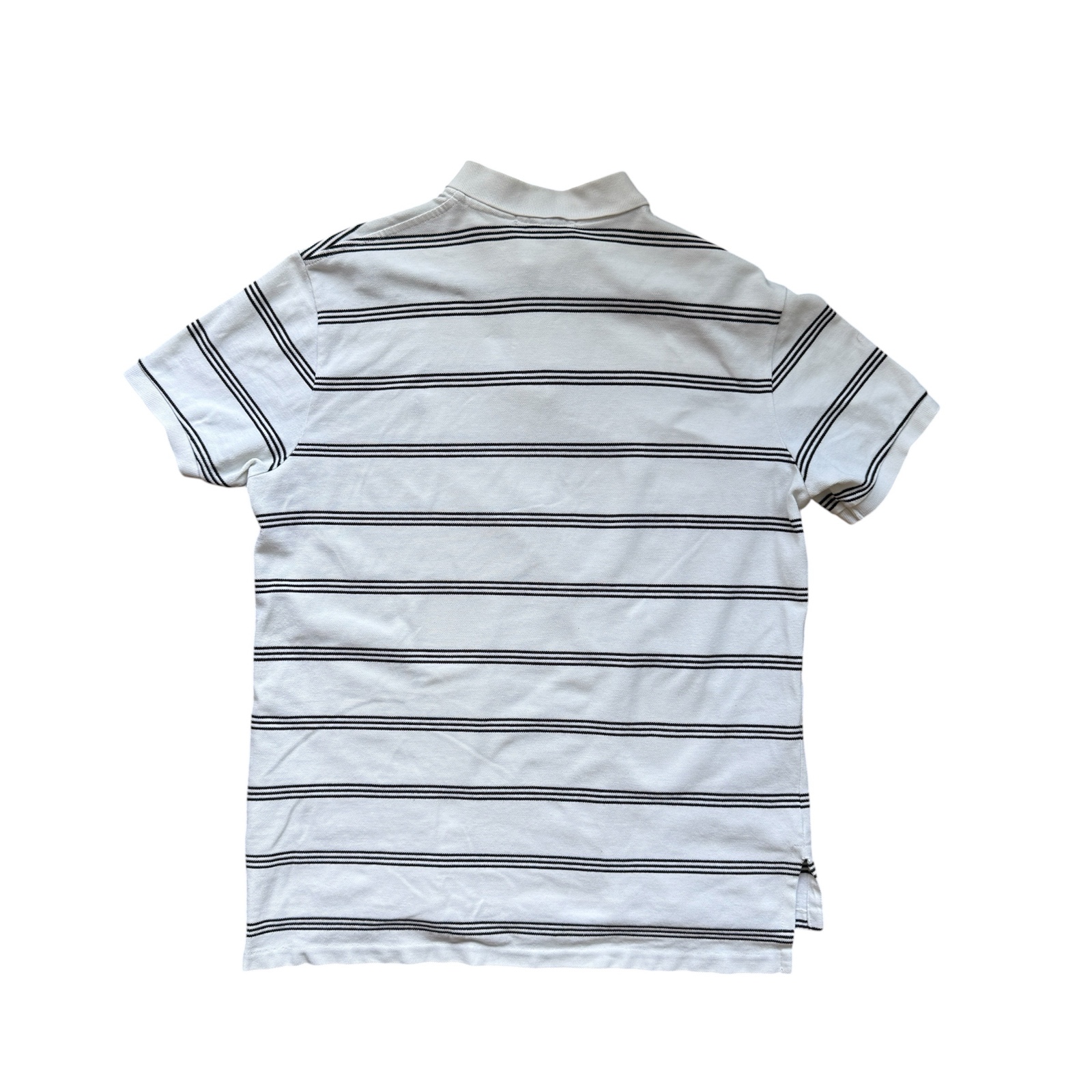 Polo Ralph Lauren Polo Shirt Mens L White Striped Short Sleeve image 5