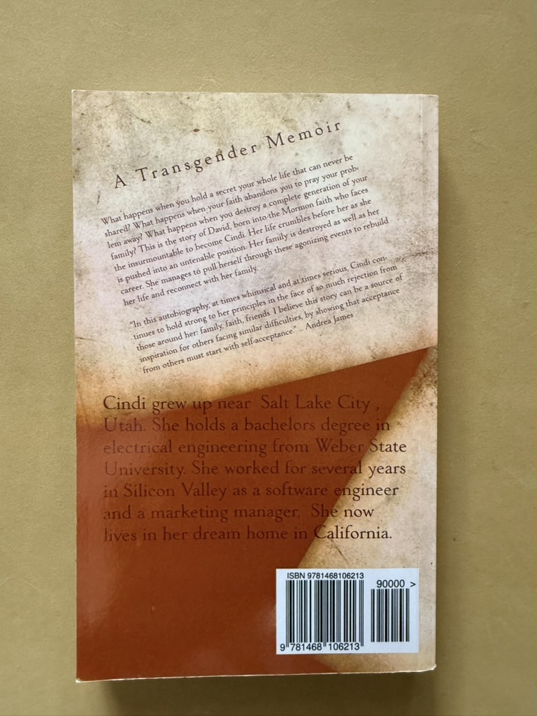 Squirrel Cage by Cindi Jones Transgender Memoir Paperback image 2