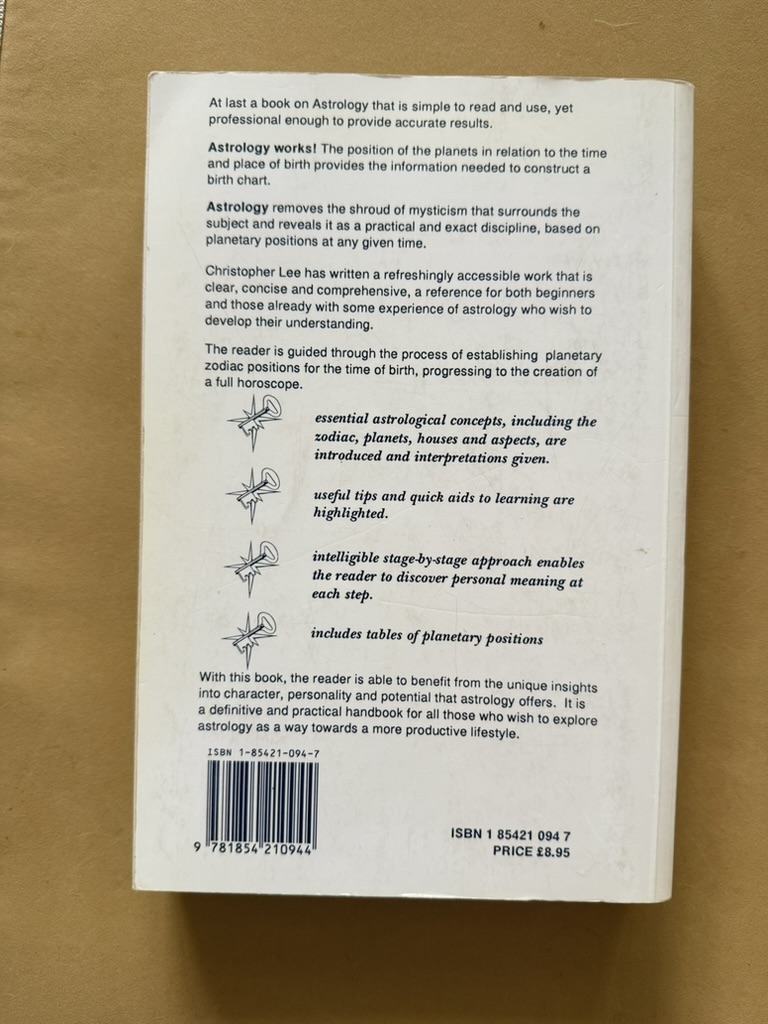 Astrology How to Create a Birth Chart Book by Christopher Lee image 2