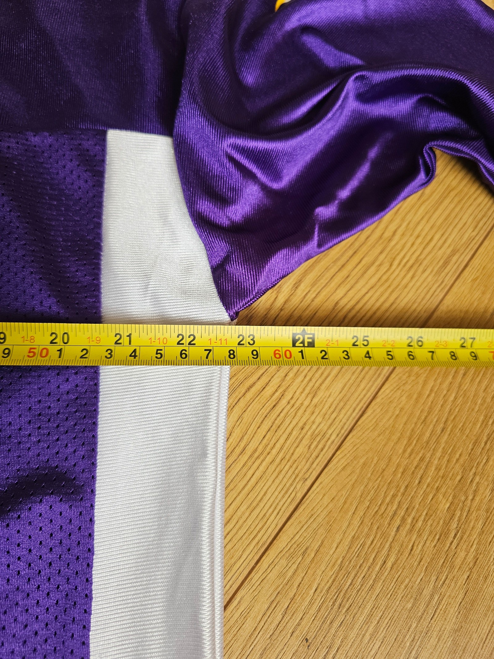 Reebok Brett Favre 4 Purple & White Minnesota Vikings Jersey Large NFL image 10