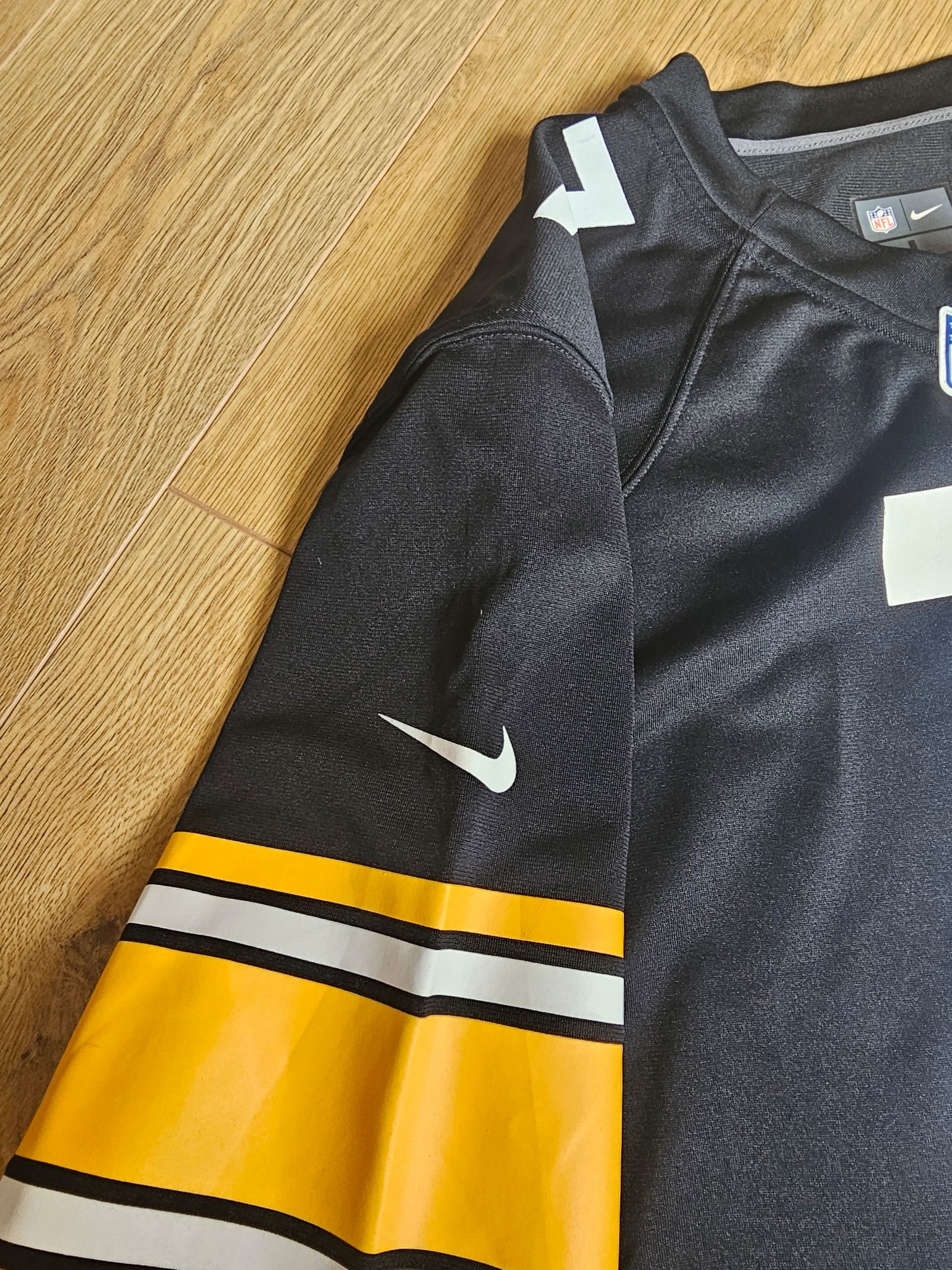 Nike Ben Roethlisberger 7 Black & Yellow Pittsburgh Steelers NFL Jersey Large image 6