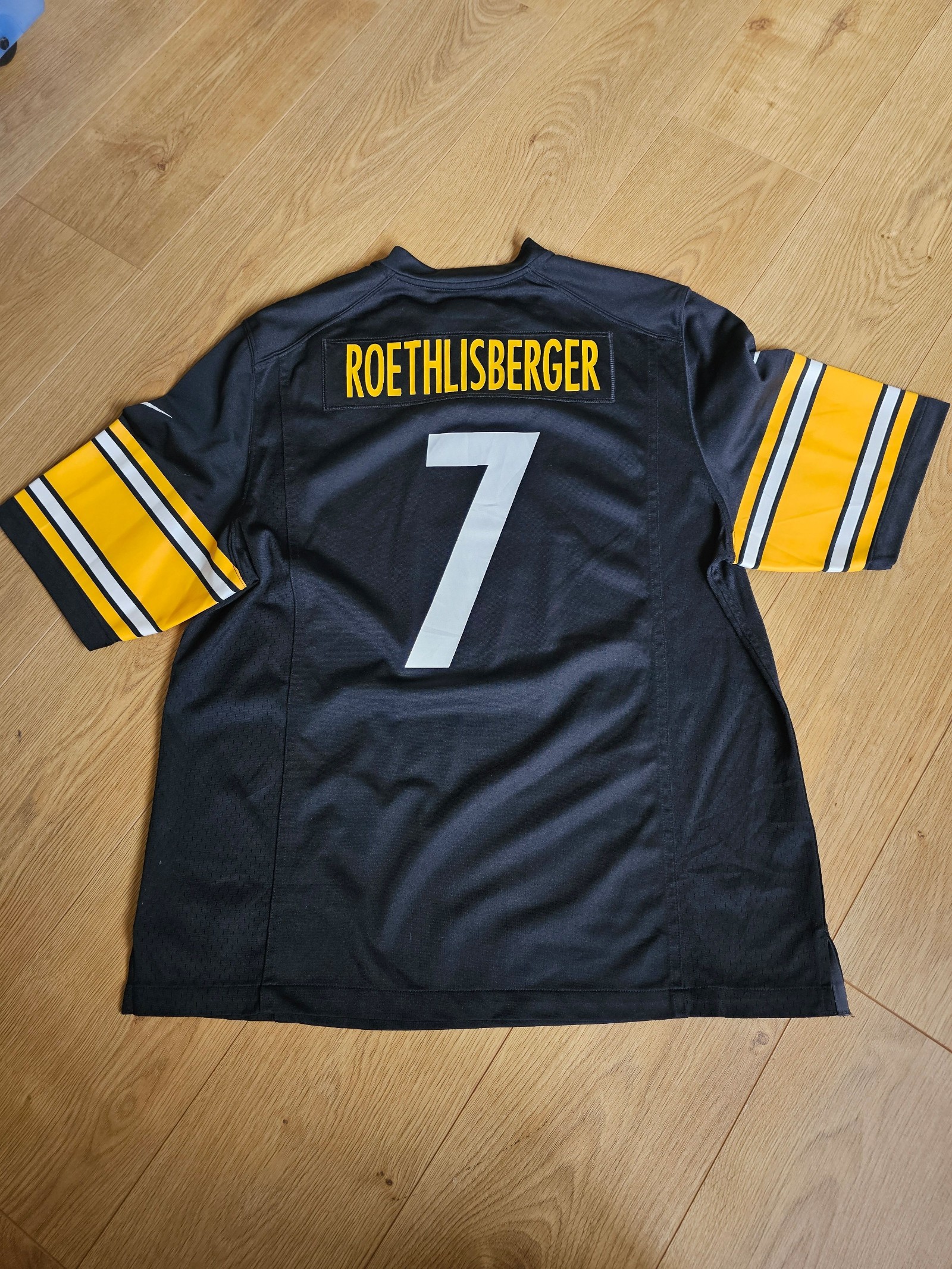 Nike Ben Roethlisberger 7 Black & Yellow Pittsburgh Steelers NFL Jersey Large image 7