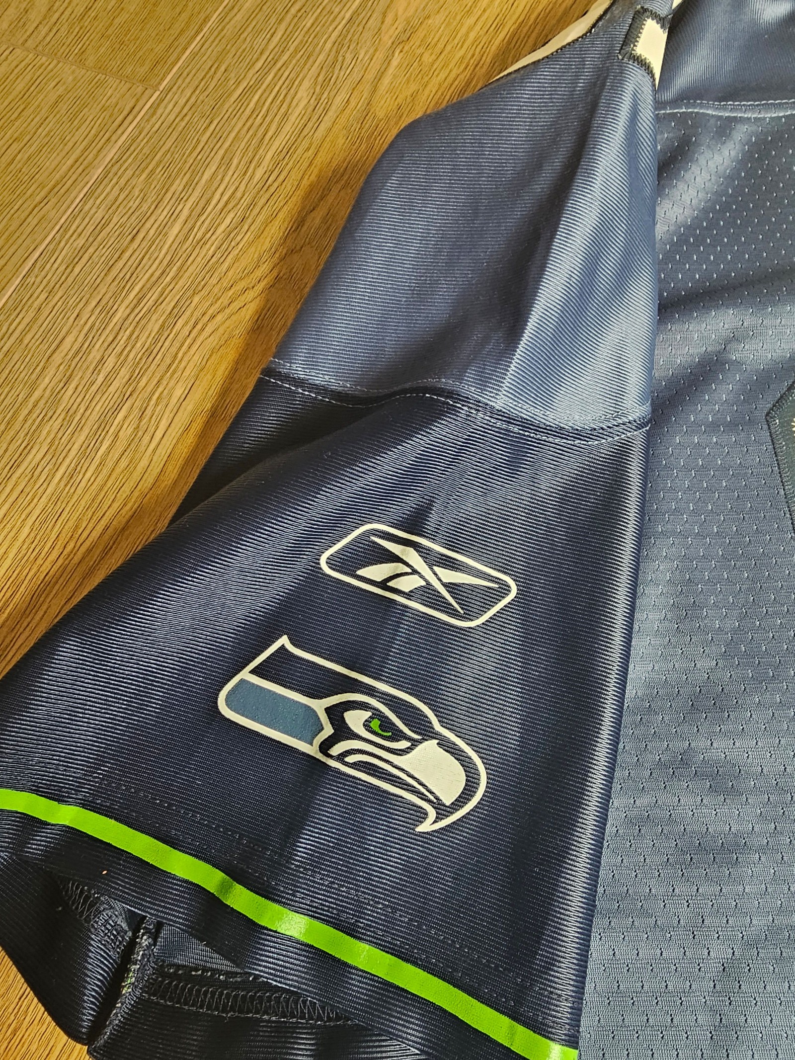 Vintage Reebok Shaun Alexander 37 Blue Seahawks NFL Equipment Jersey XL image 5