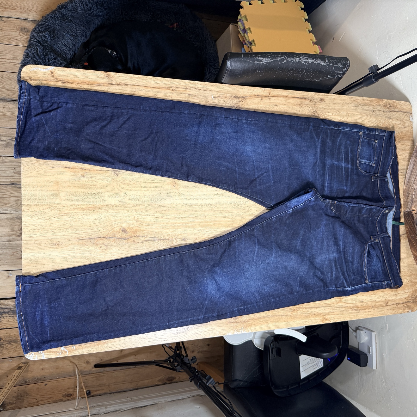 G-Star Raw Blue 3301 Straight Tapered Jeans 32