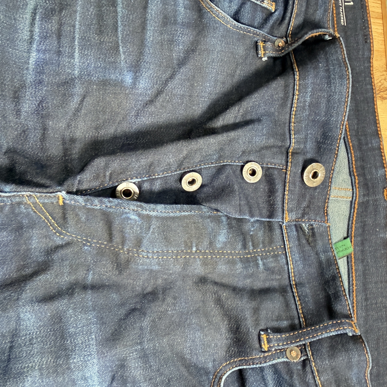 G-Star Raw Blue 3301 Straight Tapered Jeans 32 image 5