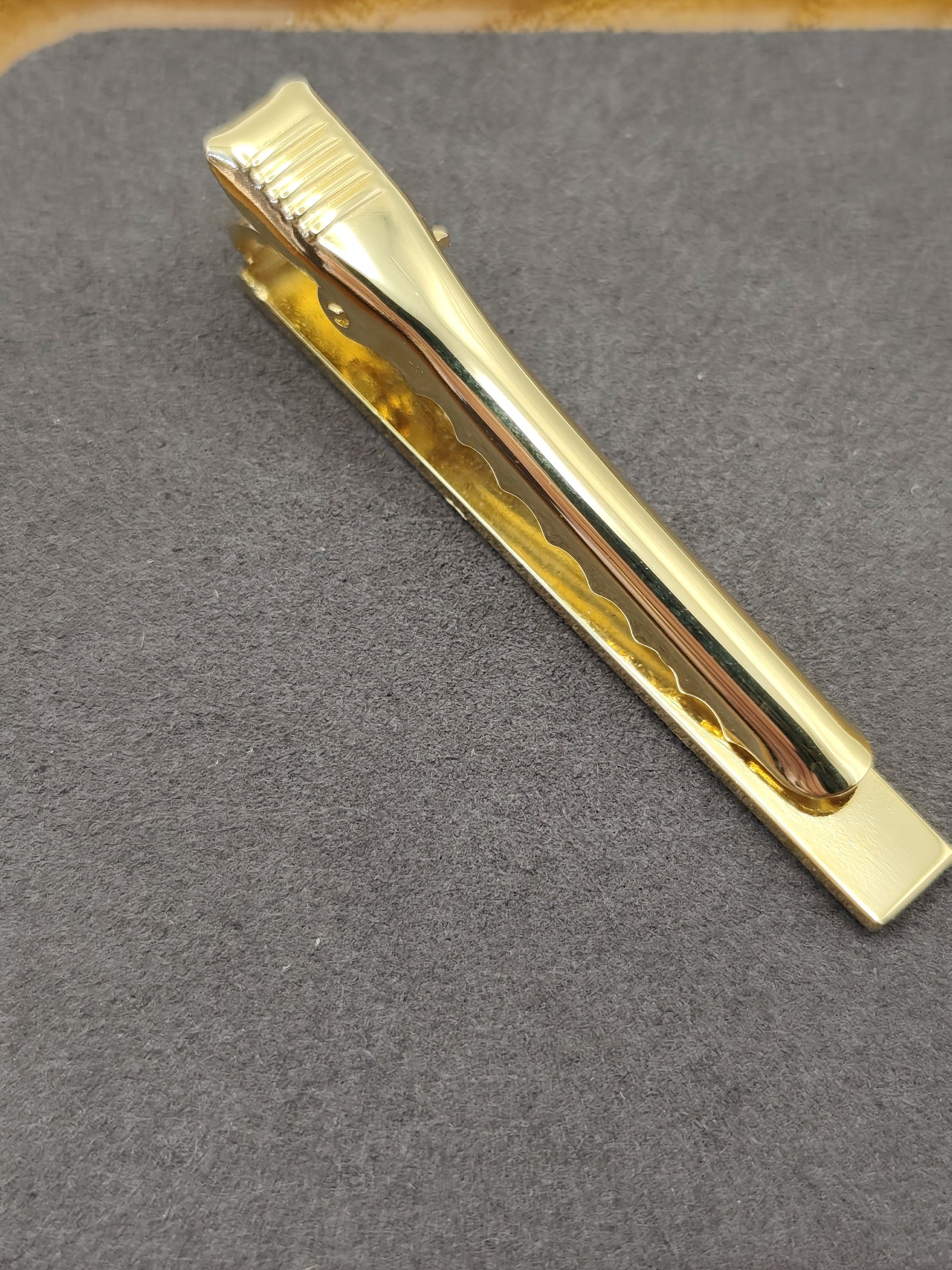 Christian Dior Gold & Silver Tie Clip with Box image 6