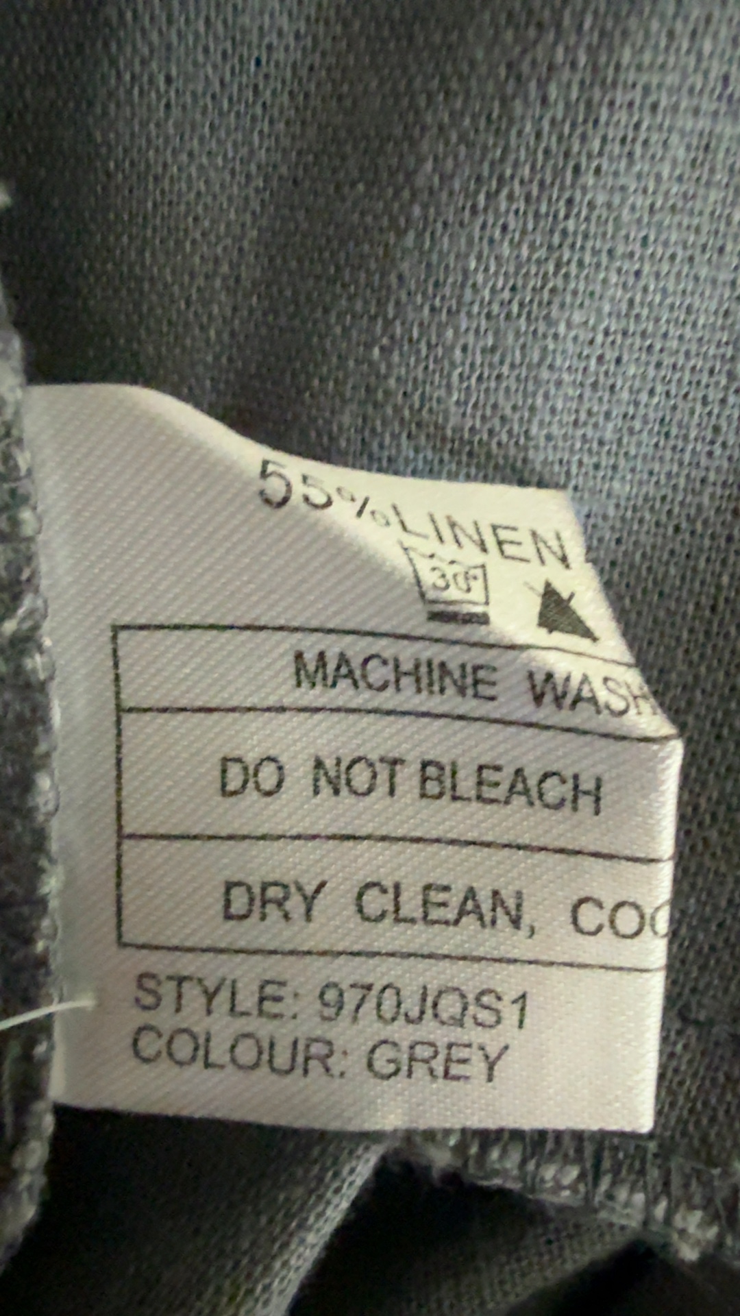 Klass Grey Linen Blend Trousers UK 16 Stylish Linen & Viscose Mix Pants image 8