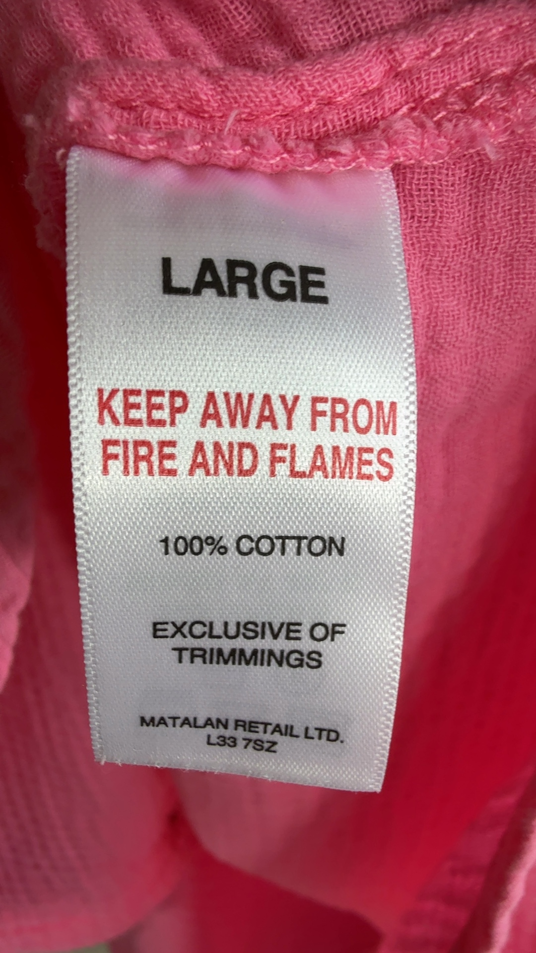 Papaya Pink Button Front Long Sleeve Shirt Large Soft Cotton Lightweight image 7