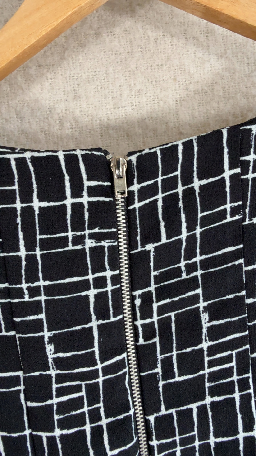 F&F Black & White Grid Print Dress UK 18 Made in Turkey Stylish Casualwear image 4