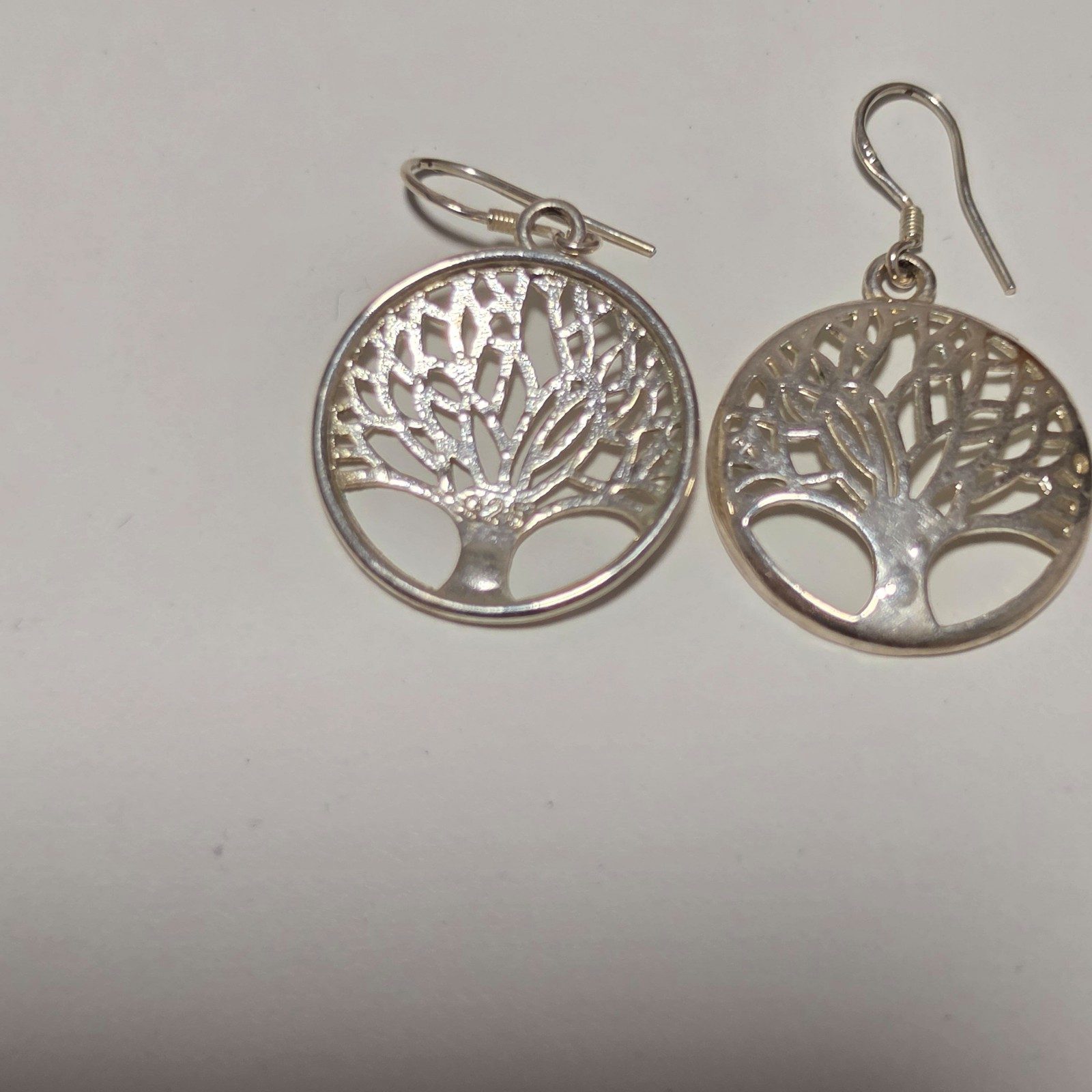925 sterling Silver Tree of Life Dangle Earrings. B3 image 2