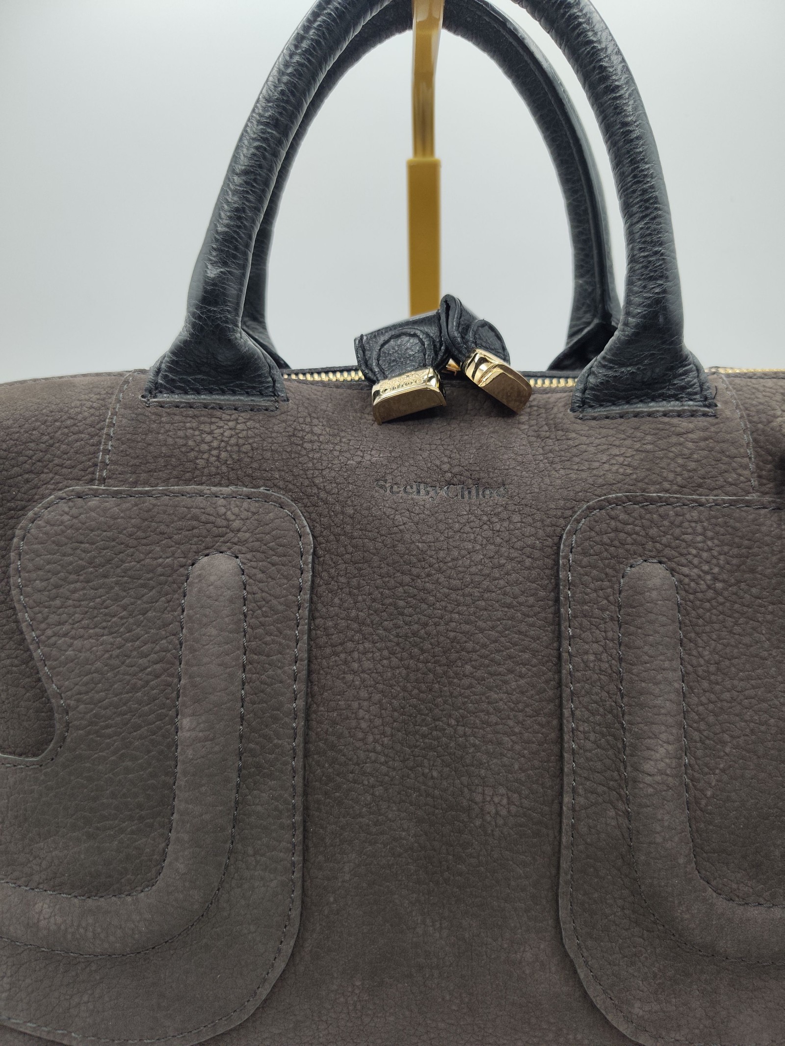 See By Chloe Brown & Black Leather Satchel Handbag Other image 2