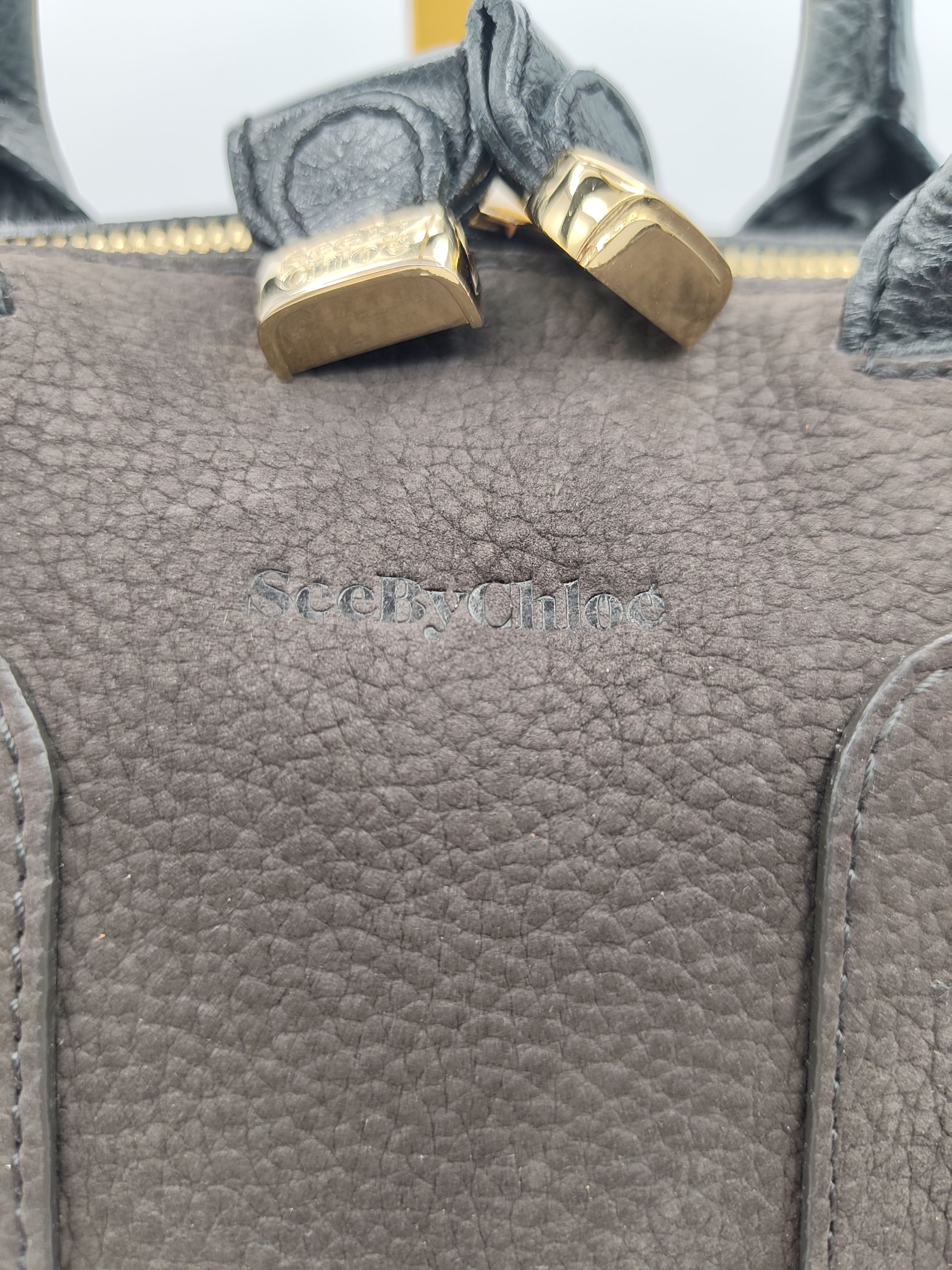 See By Chloe Brown & Black Leather Satchel Handbag Other image 3