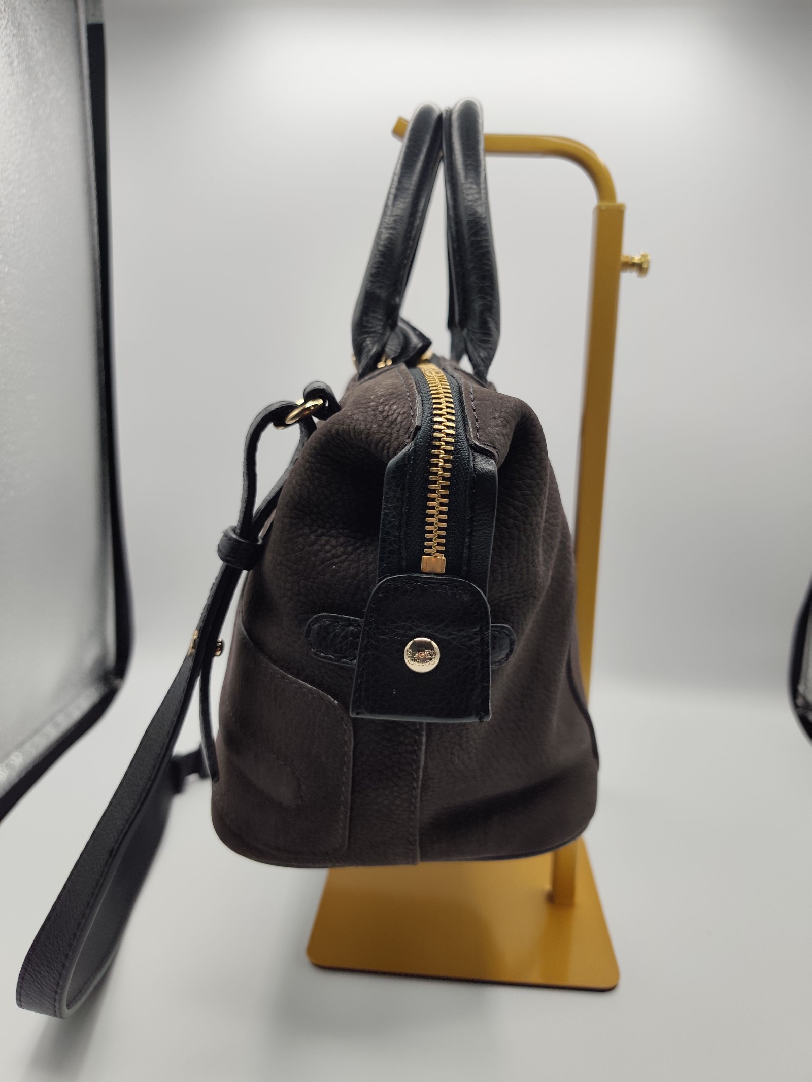 See By Chloe Brown & Black Leather Satchel Handbag Other image 5