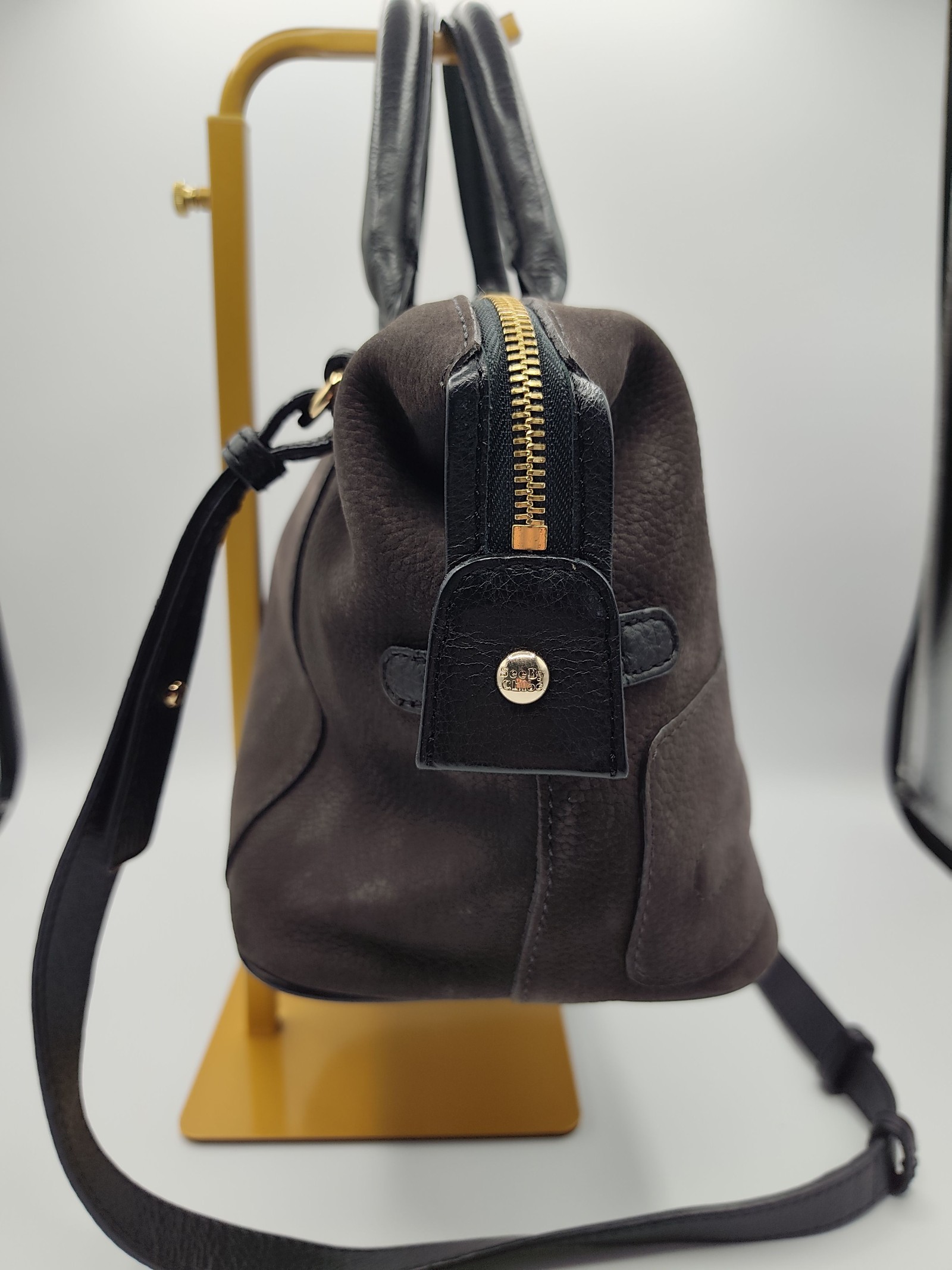See By Chloe Brown & Black Leather Satchel Handbag Other image 7