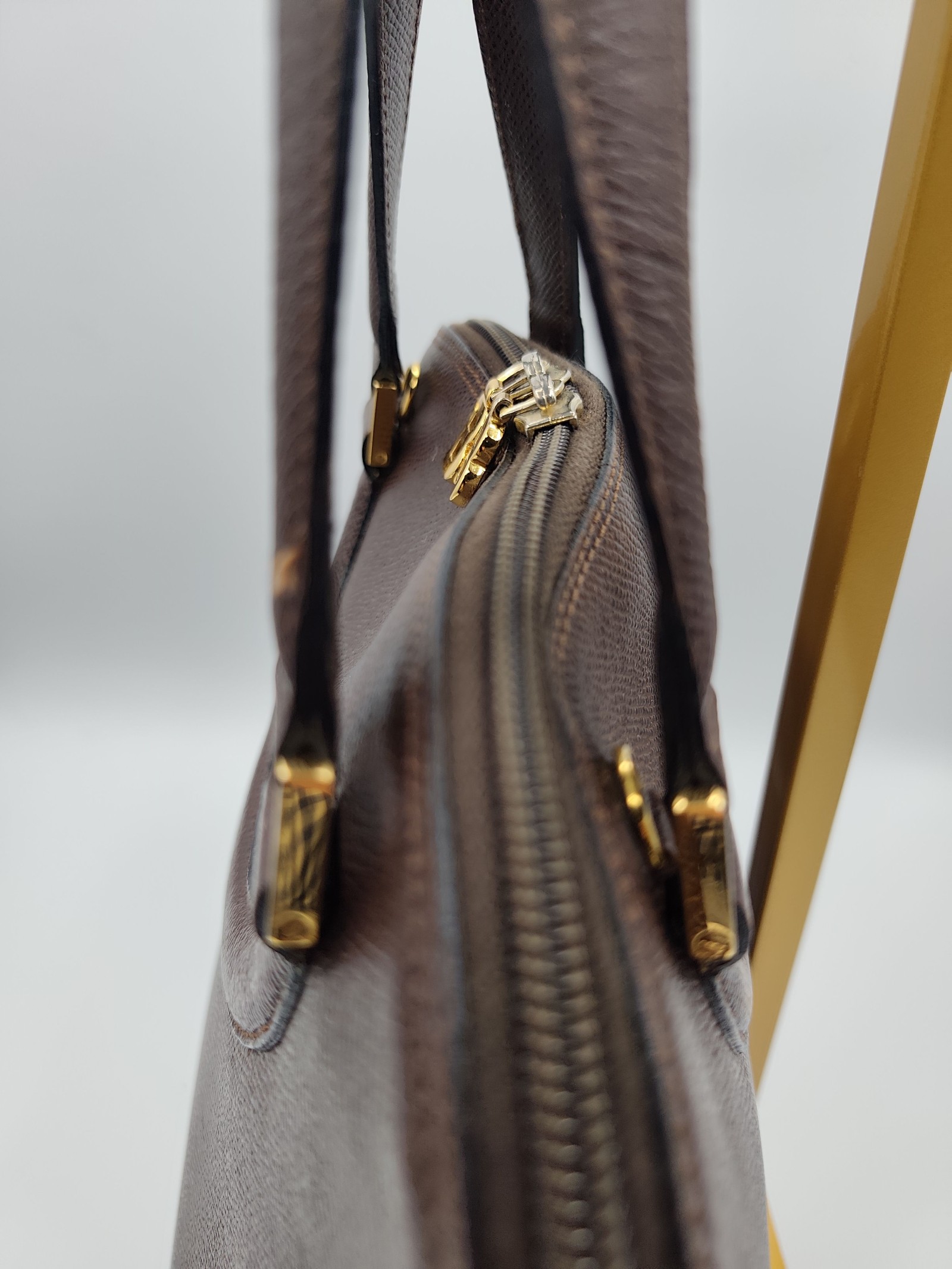 Bally Brown BB Logo Leather Handbag Women image 6