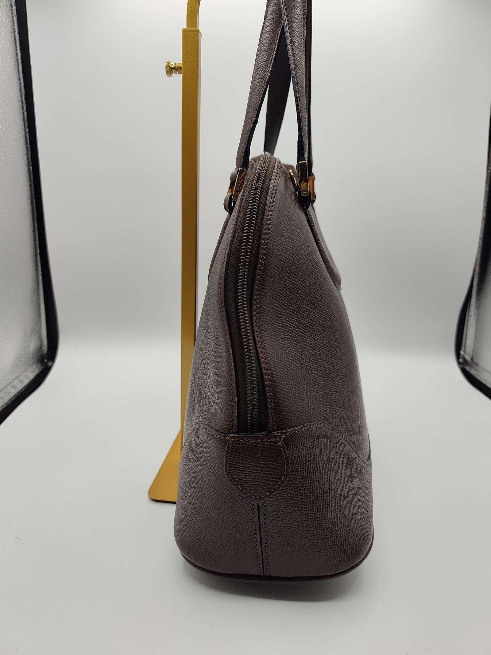Bally Brown BB Logo Leather Handbag Women image 8